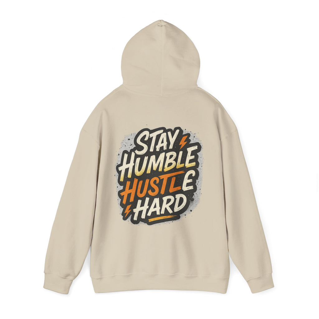 Stay Humble Hustle Hard Hoodie – Inspirational Unisex Sweatshirt, Motivational Apparel, Cozy Hoodie Gift for Students & Go-Getters