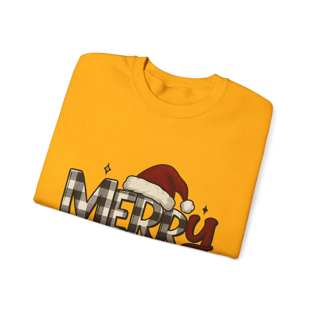 Merry Christmas Crewneck Sweatshirt, Holiday Apparel, Unisex Sweatshirt, Cozy Christmas Gift, Winter Fashion, Festive Wear
