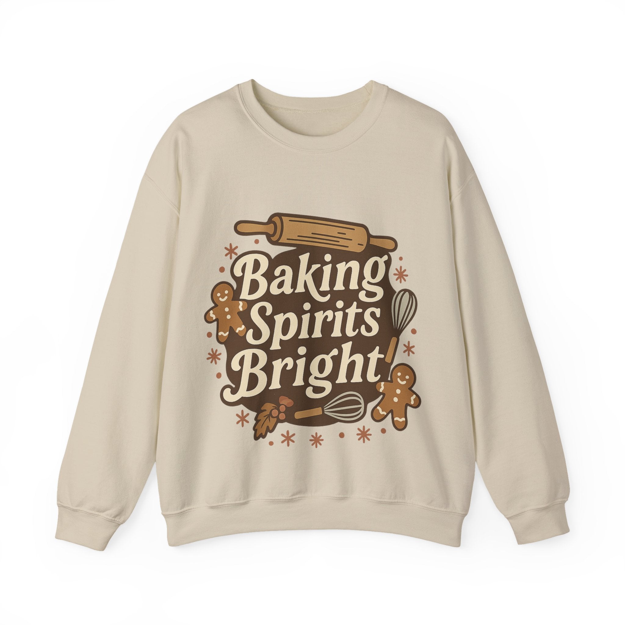 Festive Baking Sweatshirt - Unisex Heavy Blend™, Cozy Crew for the Holidays, Christmas Gift, Baking Enthusiast, Family Gatherings, [...]