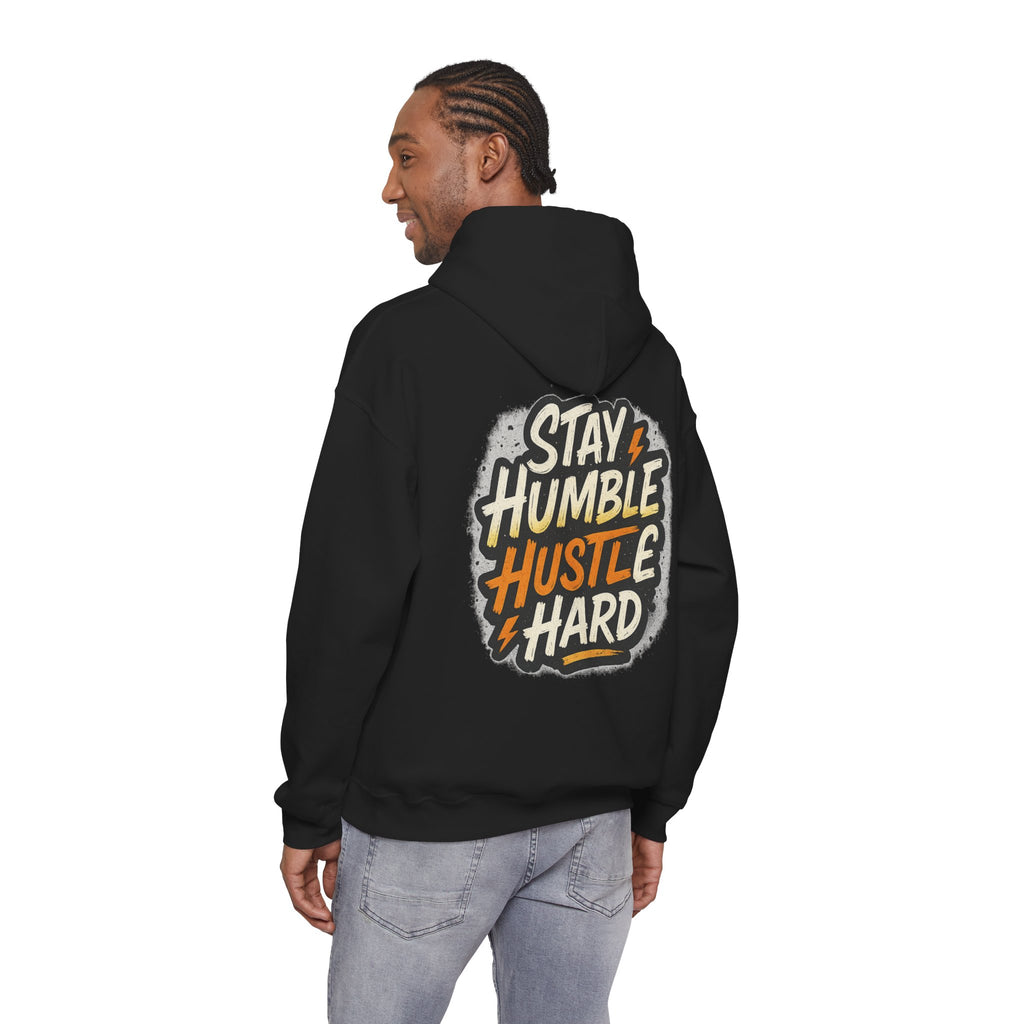 Stay Humble Hustle Hard Hoodie – Inspirational Unisex Sweatshirt, Motivational Apparel, Cozy Hoodie Gift for Students & Go-Getters