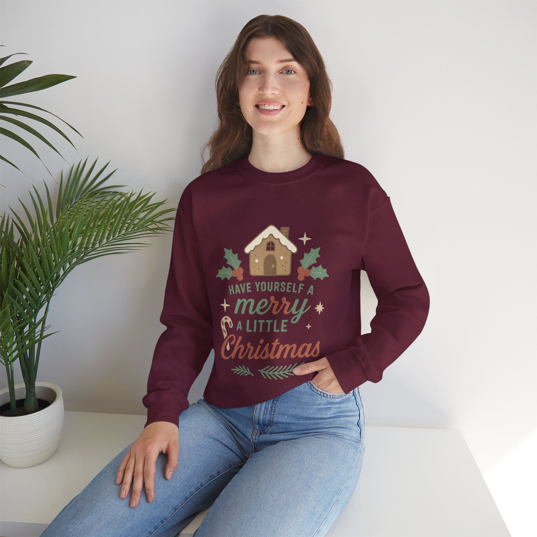 Christmas Crewneck Sweatshirt, Cozy Holiday Apparel, Gift for Him or Her, Merry Christmas Design, Festive Winter Style, Unisex Sweatshirt