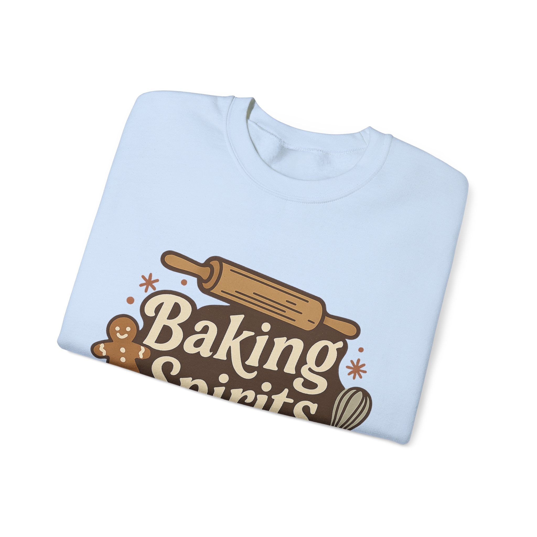 Festive Baking Sweatshirt - Unisex Heavy Blend™, Cozy Crew for the Holidays, Christmas Gift, Baking Enthusiast, Family Gatherings, [...]