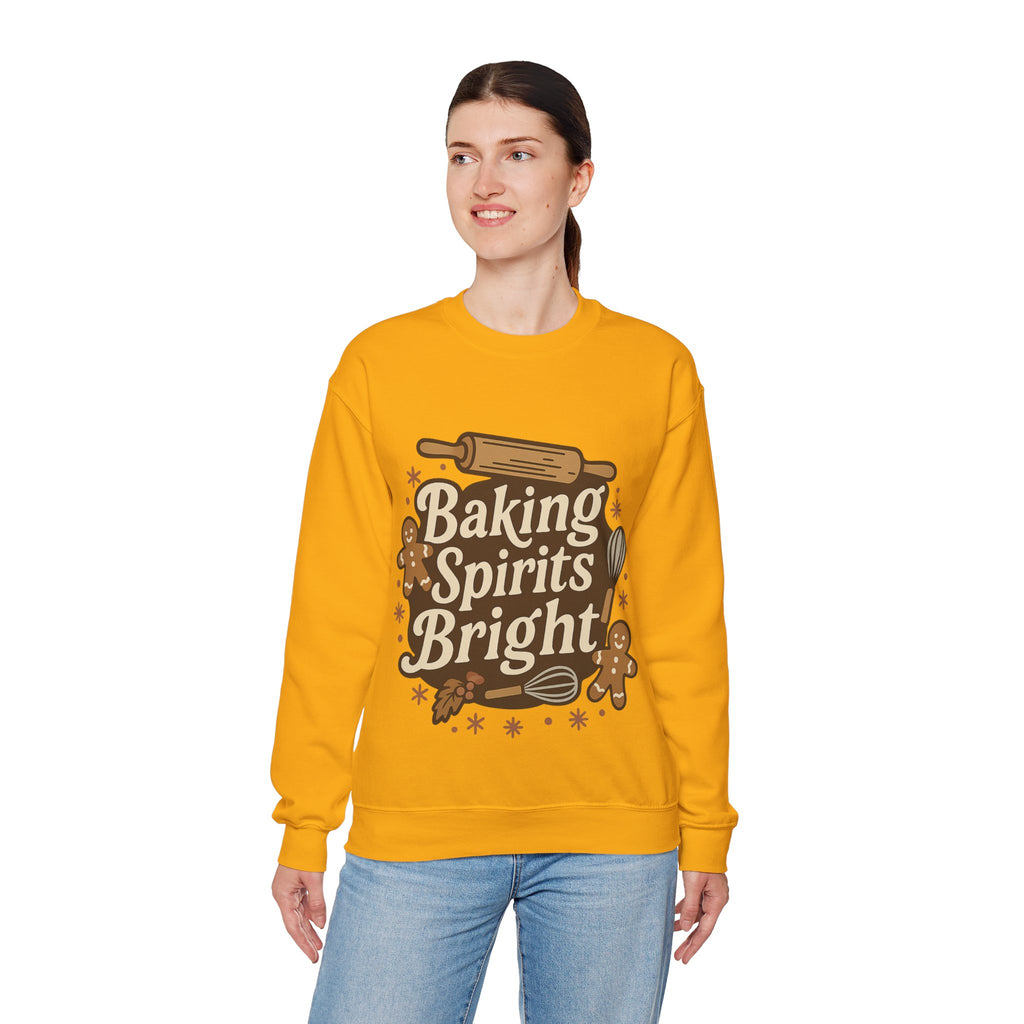 Festive Baking Sweatshirt - Unisex Heavy Blend™, Cozy Crew for the Holidays, Christmas Gift, Baking Enthusiast, Family Gatherings, [...]