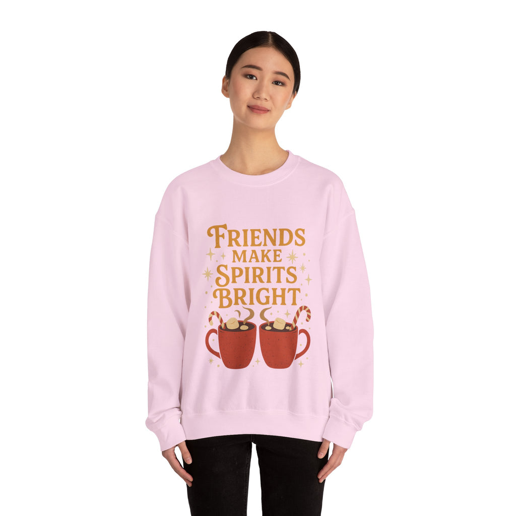 Cozy Friendship Sweatshirt, Unisex Crewneck, Holiday Gift, Comfortable Pullover, Warm Layer, Coffee Lovers Gift