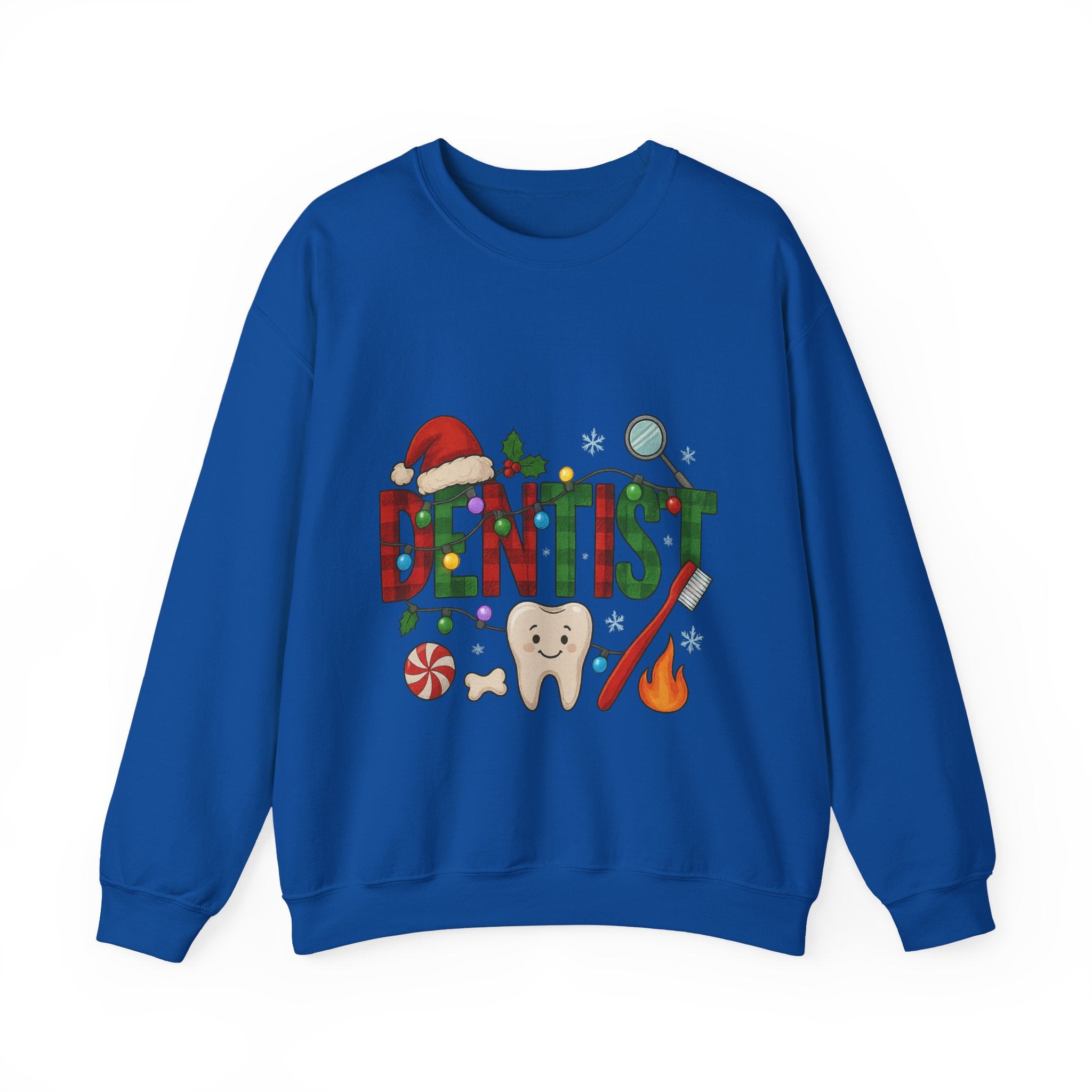 Festive Dentist Crewneck Sweatshirt, Funny Dentist Gift, Holiday Sweater, Christmas Sweatshirt, Unisex Sweatshirt