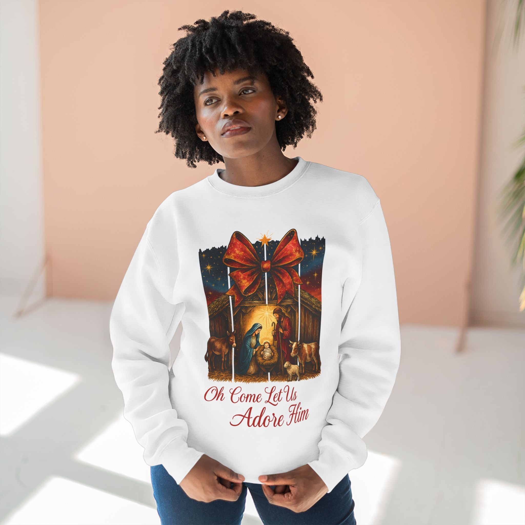 Festive Crewneck Sweatshirt – Cozy Holiday Pullover, Unisex Christmas Sweater, Thoughtful Winter Gift for Family & Friends