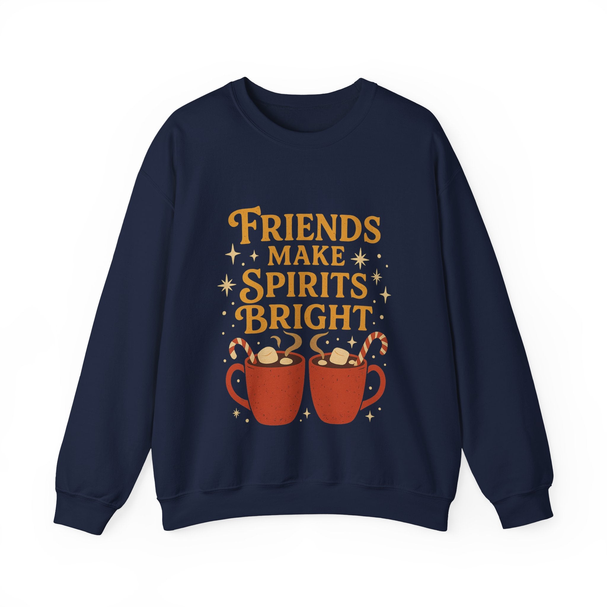 Cozy Friendship Sweatshirt, Unisex Crewneck, Holiday Gift, Comfortable Pullover, Warm Layer, Coffee Lovers Gift