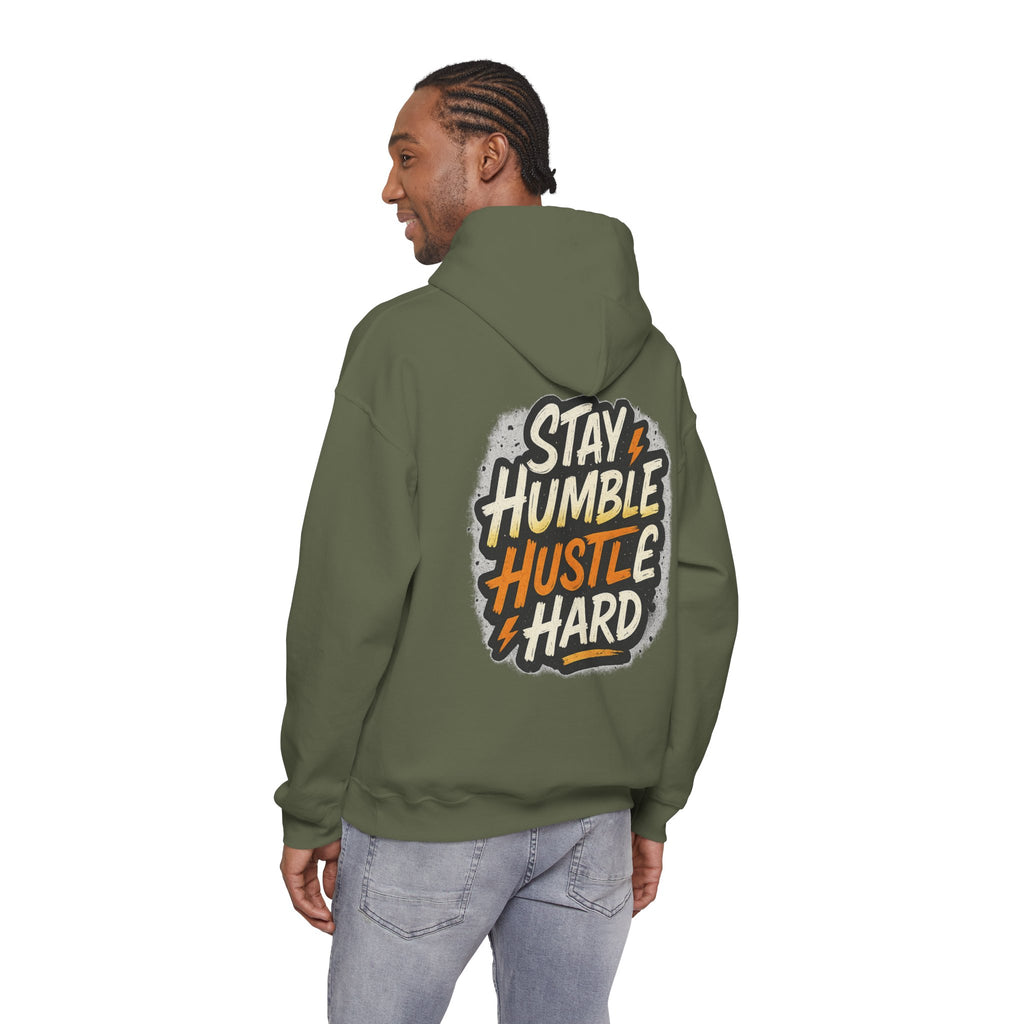 Stay Humble Hustle Hard Hoodie – Inspirational Unisex Sweatshirt, Motivational Apparel, Cozy Hoodie Gift for Students & Go-Getters
