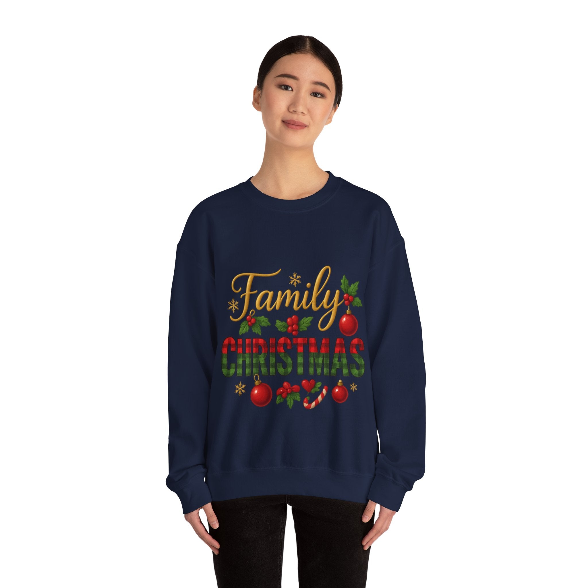 Family Christmas Crewneck Sweatshirt | Cozy Holiday Sweater, Family Gathering Gift, Matching Christmas Outfits, Winter Apparel, [...]