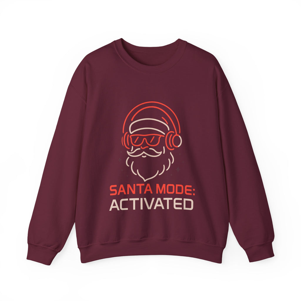 Santa Mode Activated Sweatshirt – Cozy Holiday Crewneck, Unisex Christmas Pullover, Funny Winter Gift for Friends & Family