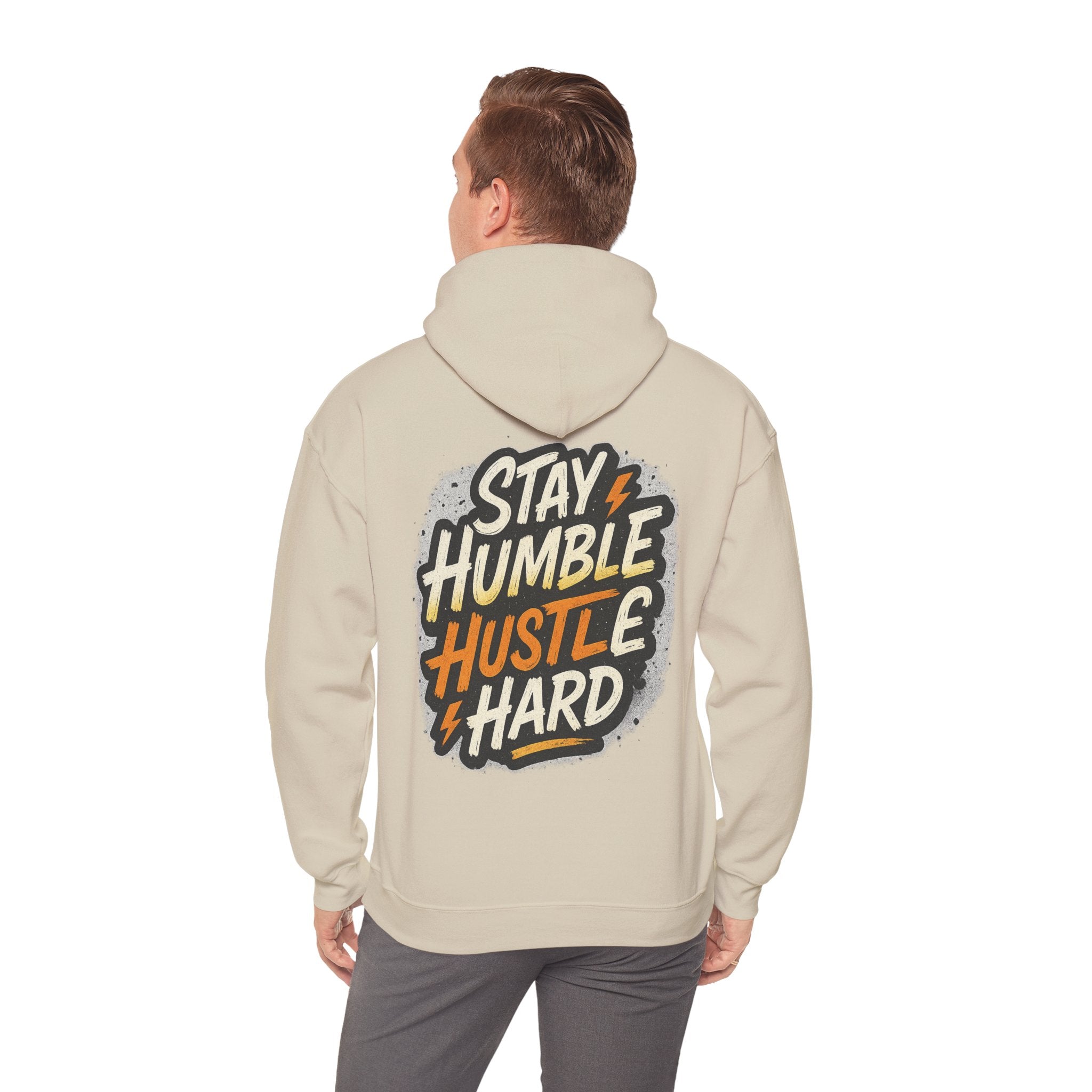 Stay Humble Hustle Hard Hoodie – Inspirational Unisex Sweatshirt, Motivational Apparel, Cozy Hoodie Gift for Students & Go-Getters