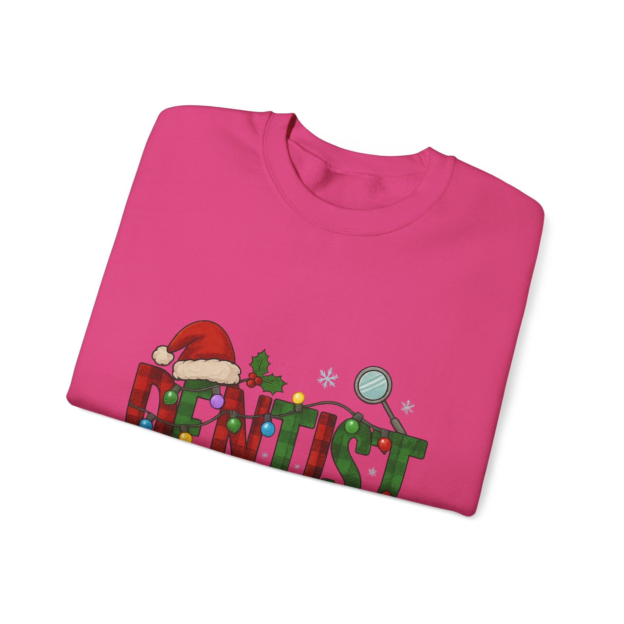 Festive Dentist Crewneck Sweatshirt, Funny Dentist Gift, Holiday Sweater, Christmas Sweatshirt, Unisex Sweatshirt