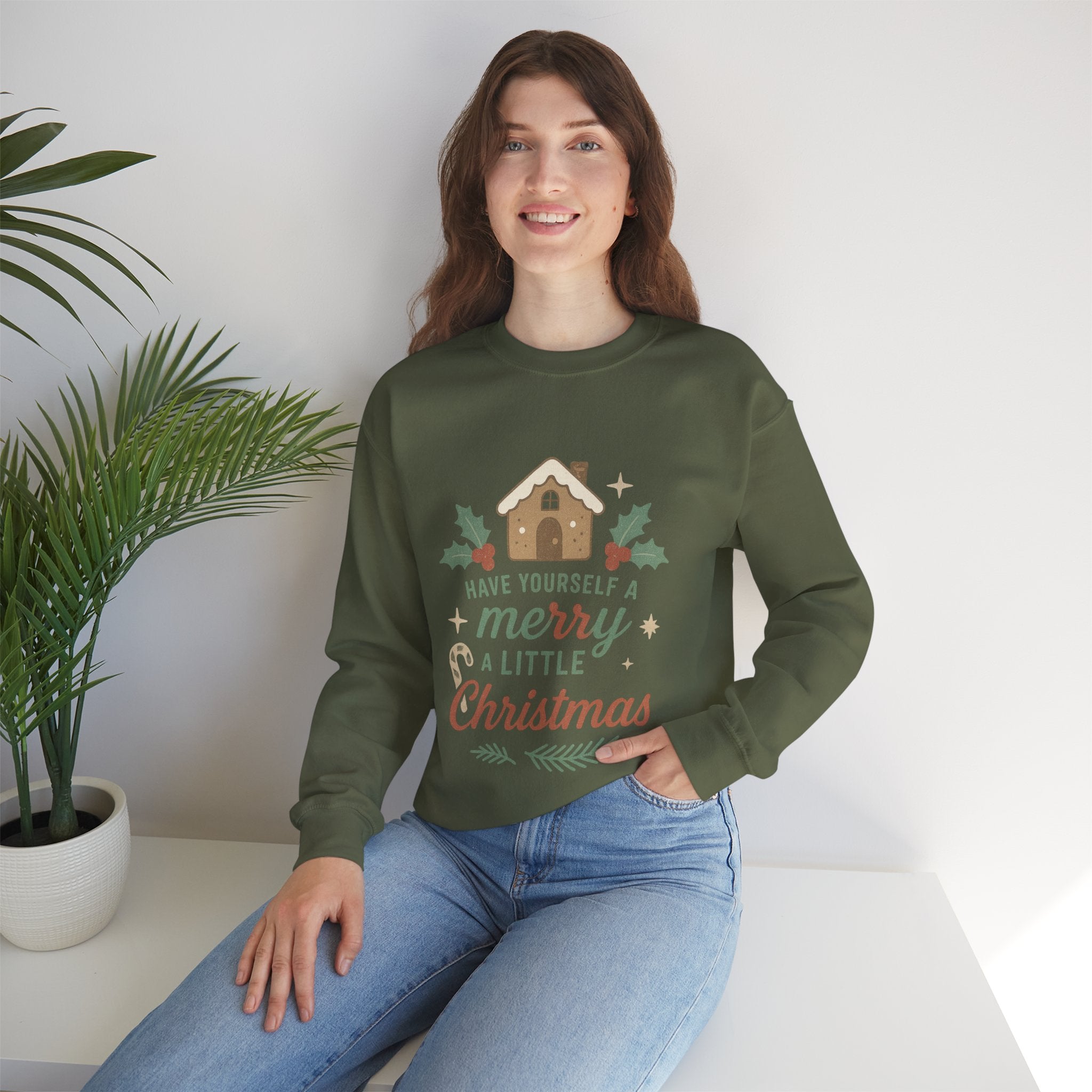 Christmas Crewneck Sweatshirt, Cozy Holiday Apparel, Gift for Him or Her, Merry Christmas Design, Festive Winter Style, Unisex Sweatshirt
