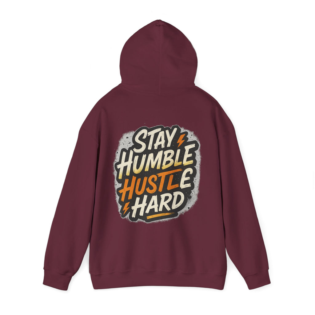 Stay Humble Hustle Hard Hoodie – Inspirational Unisex Sweatshirt, Motivational Apparel, Cozy Hoodie Gift for Students & Go-Getters
