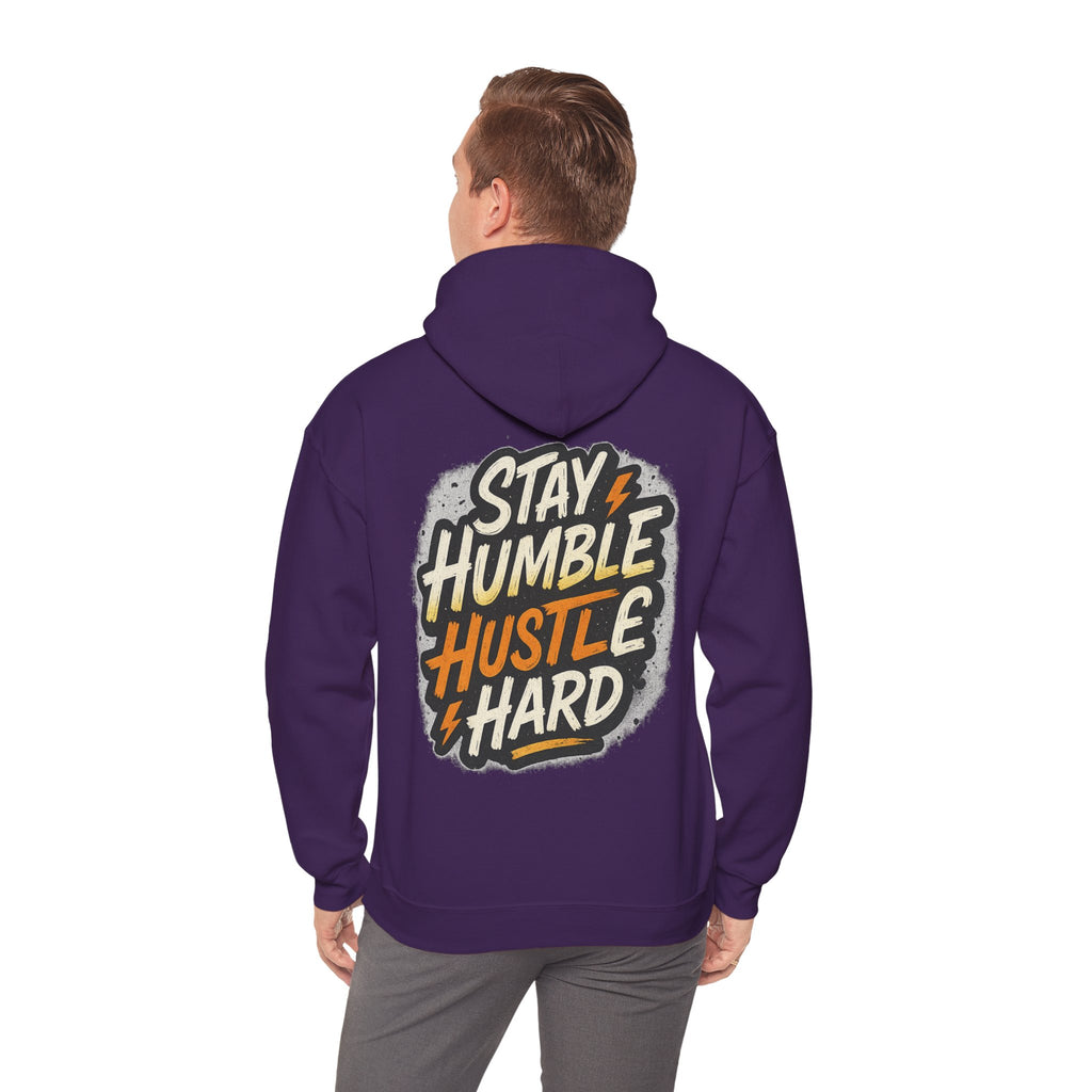 Stay Humble Hustle Hard Hoodie – Inspirational Unisex Sweatshirt, Motivational Apparel, Cozy Hoodie Gift for Students & Go-Getters