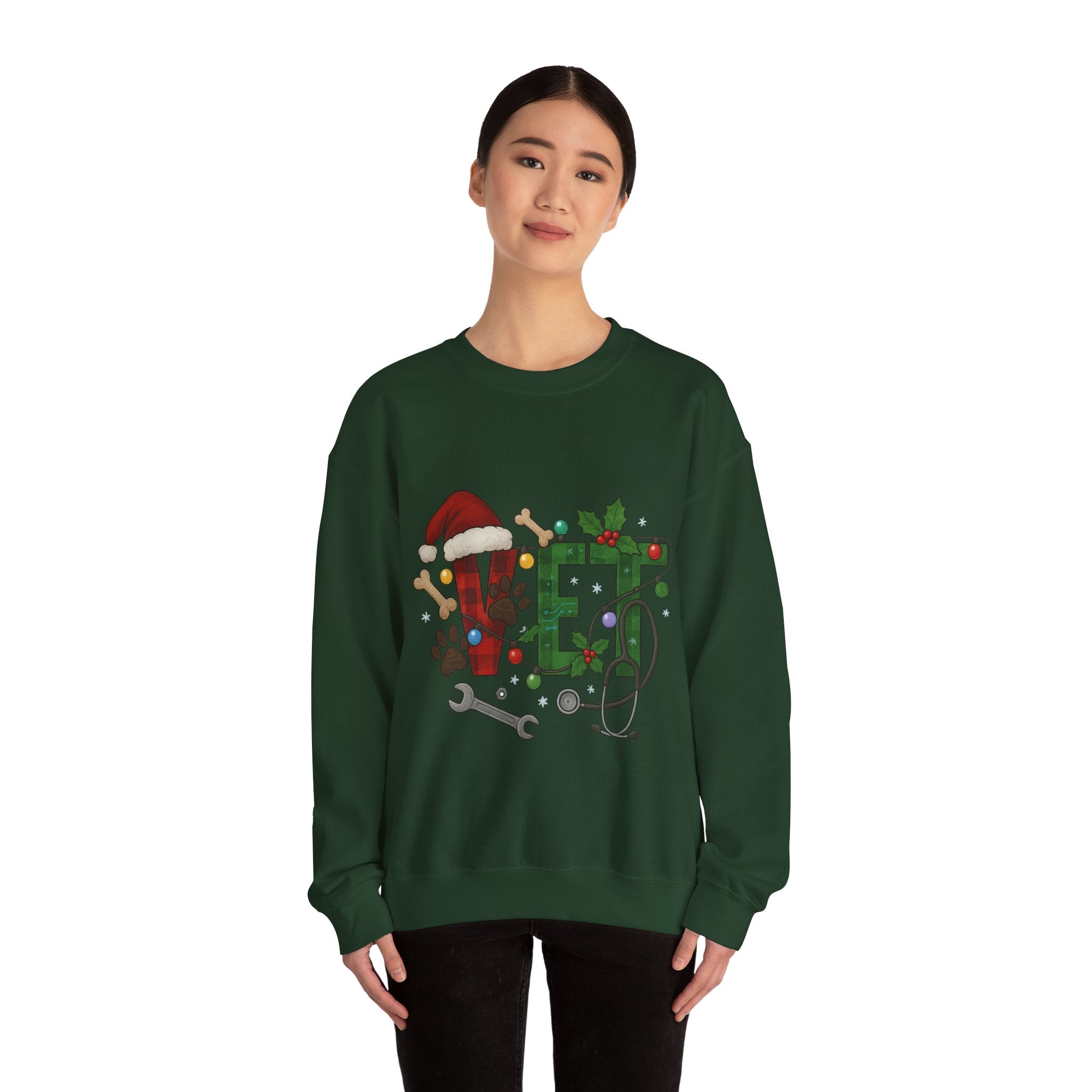 Holiday Vet Sweatshirt - Festive Veterinary Crewneck, Perfect for Animal Lovers, Christmas Gift, Cozy Winter Apparel, Pet Care