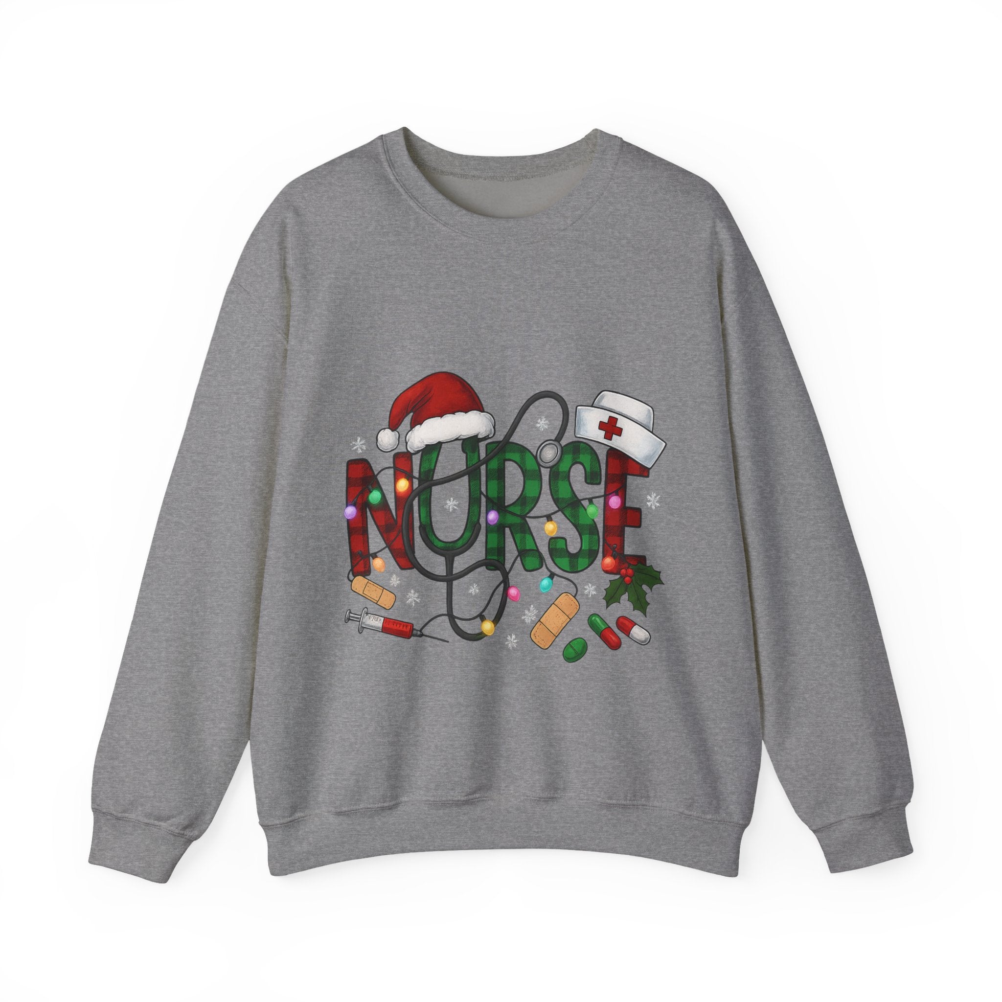 Nurse Holiday Sweatshirt, Christmas Gift for Nurses, Festive Crewneck, Nurse Appreciation, Winter Wardrobe Essential