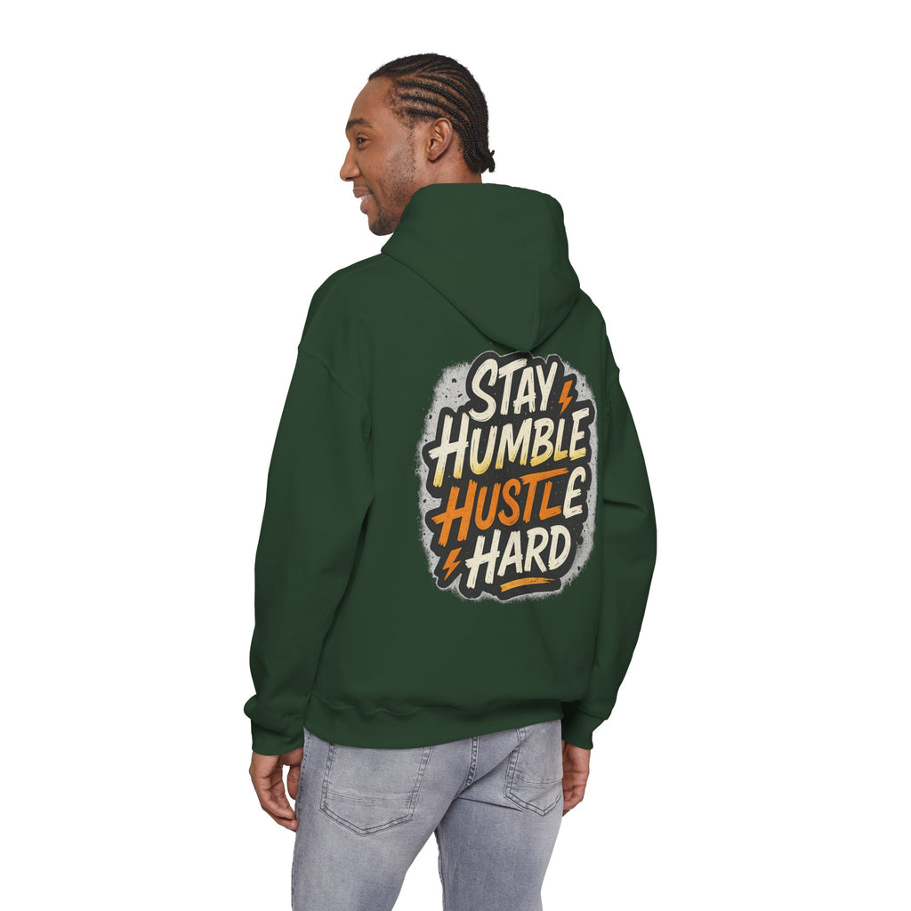 Stay Humble Hustle Hard Hoodie – Inspirational Unisex Sweatshirt, Motivational Apparel, Cozy Hoodie Gift for Students & Go-Getters