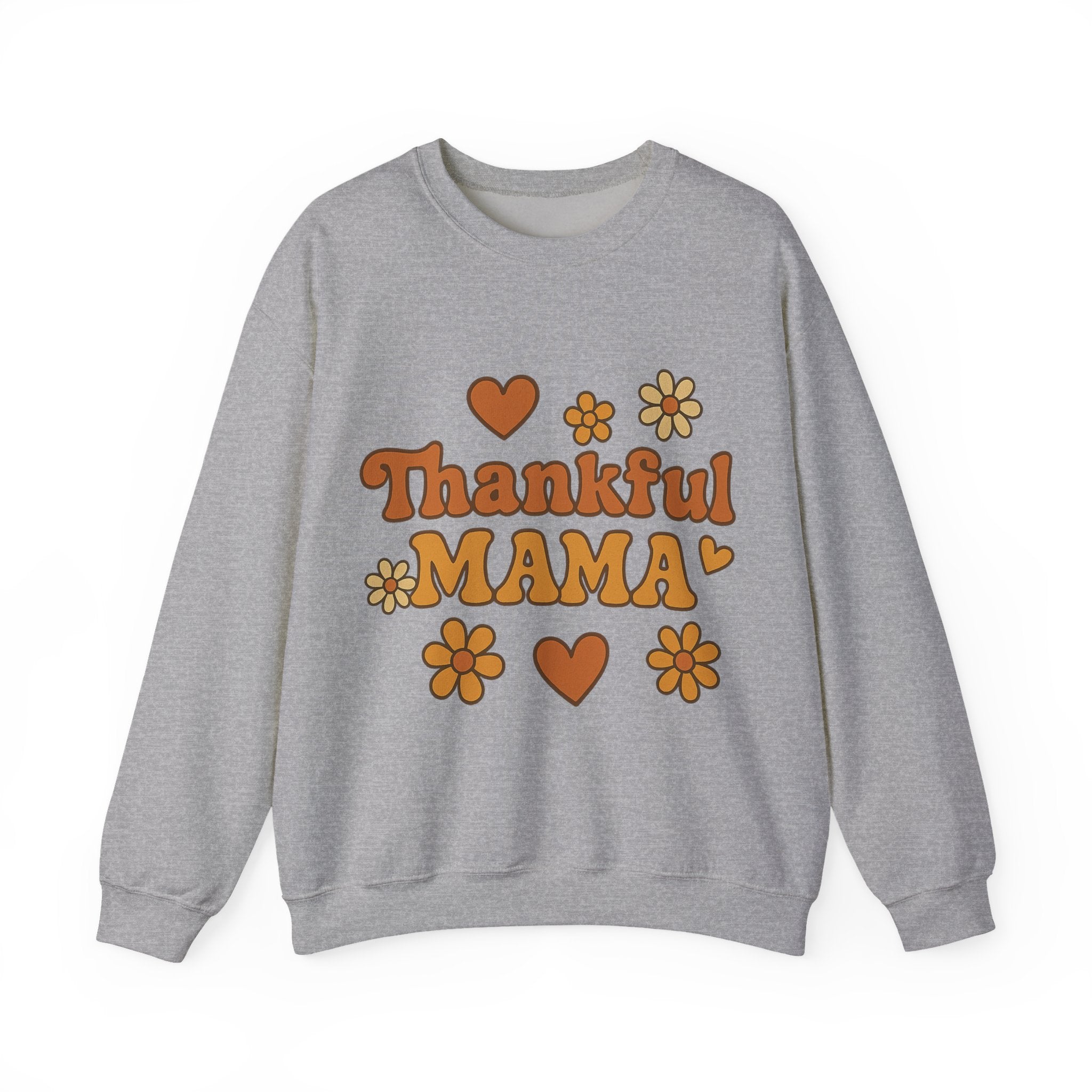 Thankful Mama Crewneck Sweatshirt | Cozy Gift for Moms, Fall Fashion, Family Gatherings, Gratitude Sweater, Thanksgiving Outfit