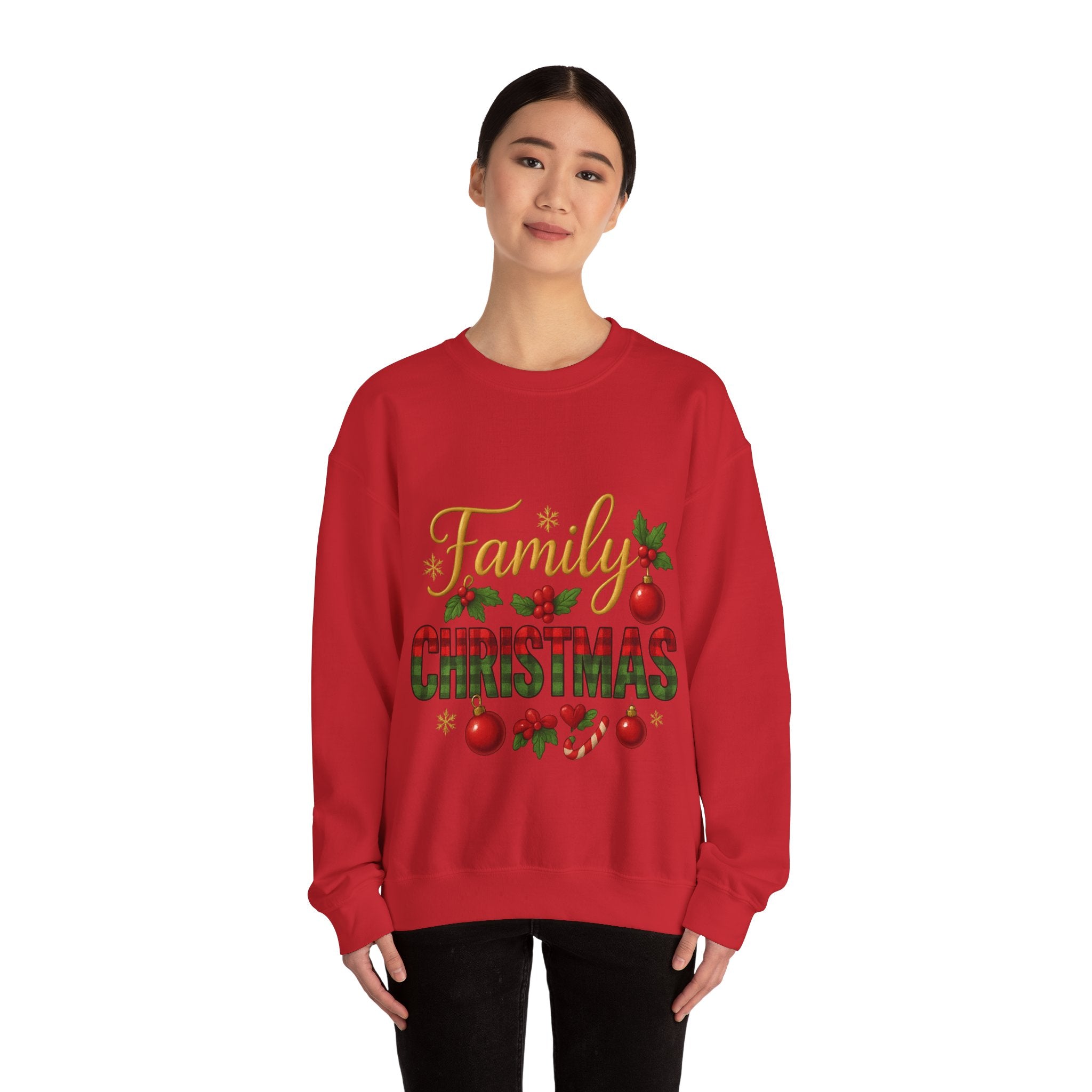Family Christmas Crewneck Sweatshirt | Cozy Holiday Sweater, Family Gathering Gift, Matching Christmas Outfits, Winter Apparel, [...]