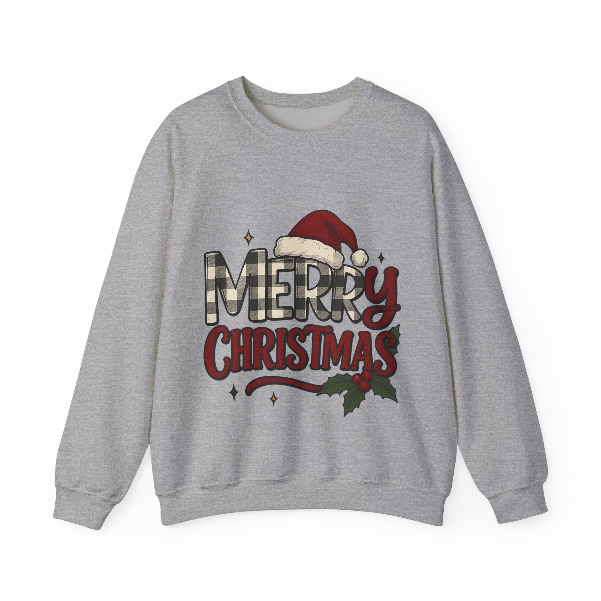 Merry Christmas Crewneck Sweatshirt, Holiday Apparel, Unisex Sweatshirt, Cozy Christmas Gift, Winter Fashion, Festive Wear