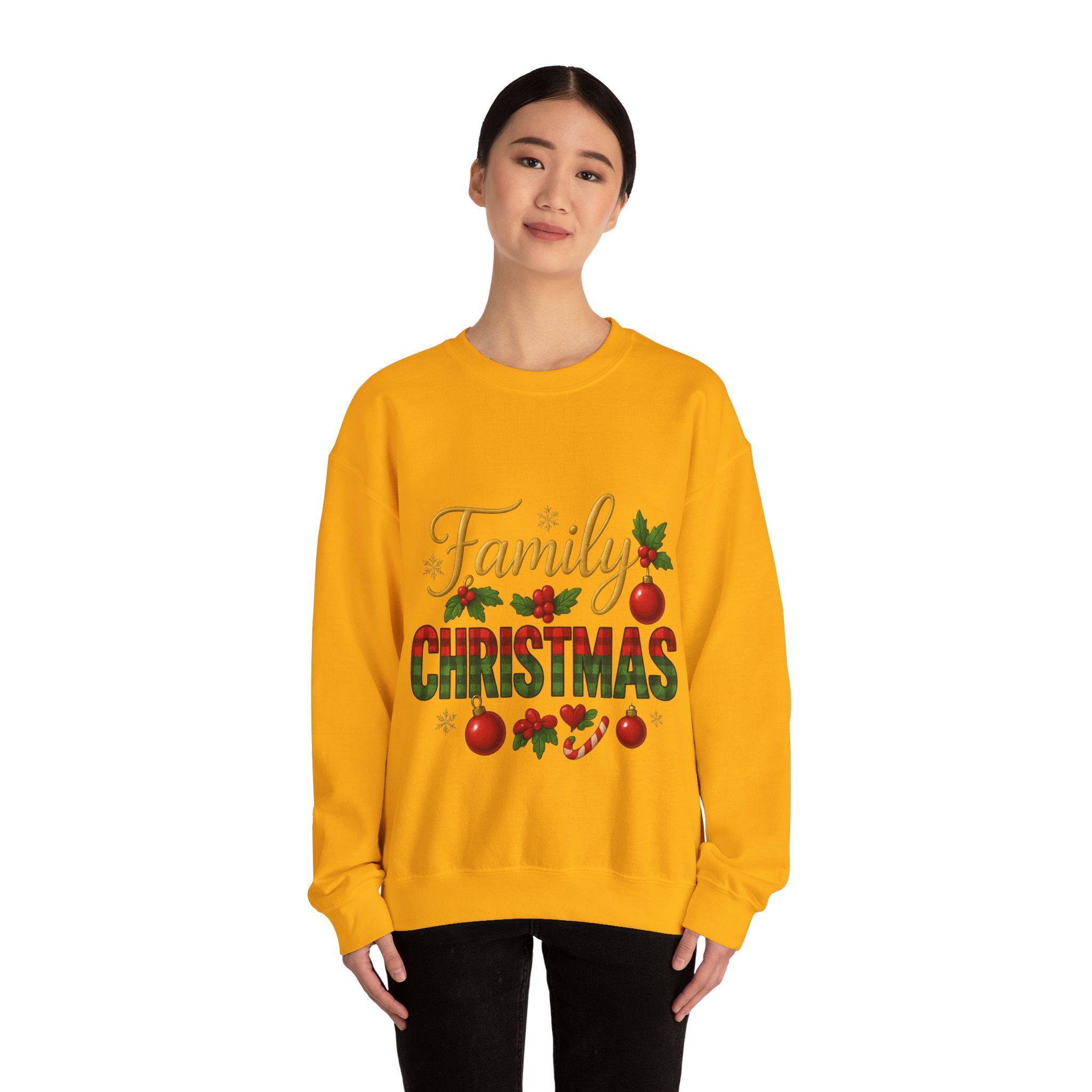 Family Christmas Crewneck Sweatshirt | Cozy Holiday Sweater, Family Gathering Gift, Matching Christmas Outfits, Winter Apparel, [...]