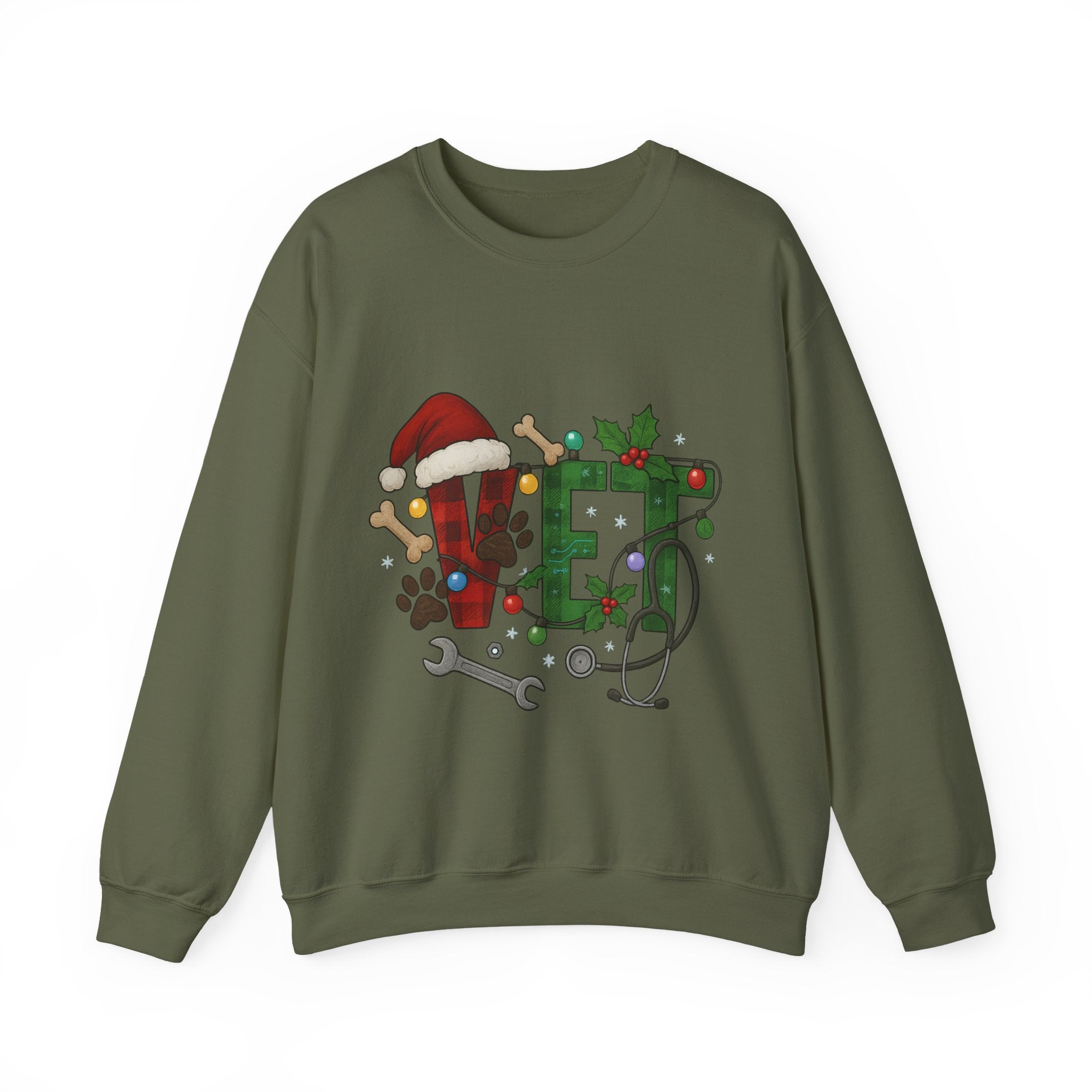 Holiday Vet Sweatshirt - Festive Veterinary Crewneck, Perfect for Animal Lovers, Christmas Gift, Cozy Winter Apparel, Pet Care