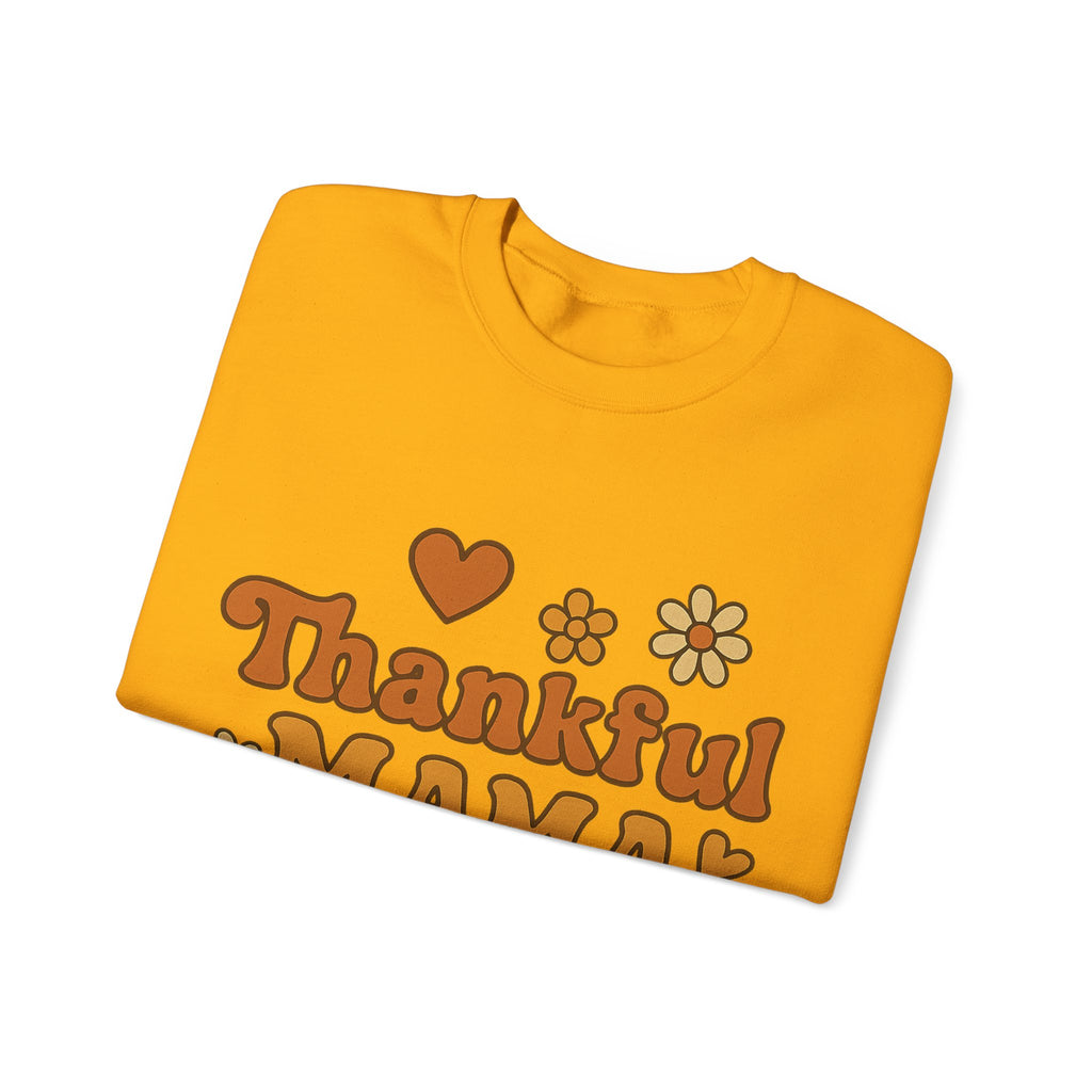 Thankful Mama Crewneck Sweatshirt | Cozy Gift for Moms, Fall Fashion, Family Gatherings, Gratitude Sweater, Thanksgiving Outfit