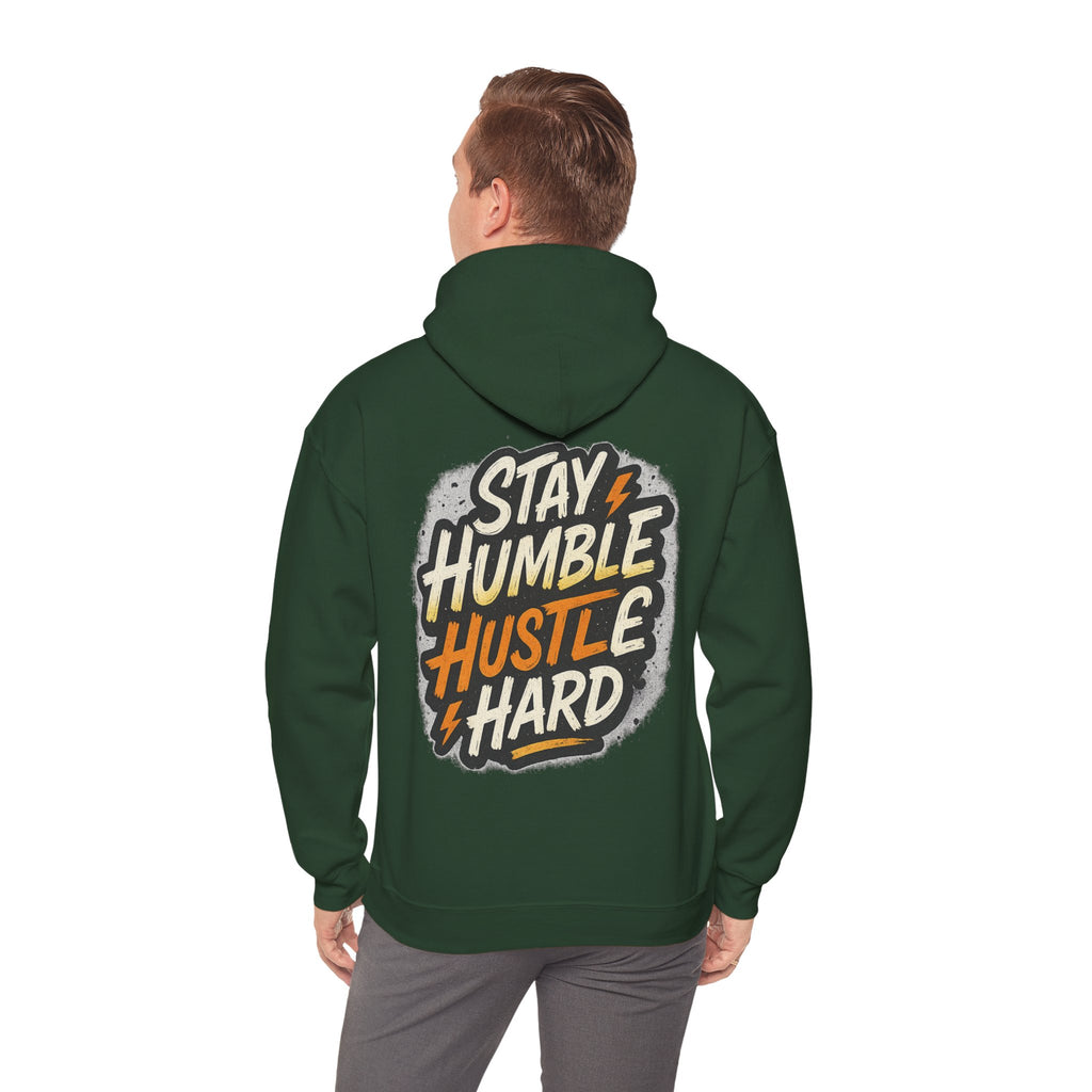 Stay Humble Hustle Hard Hoodie – Inspirational Unisex Sweatshirt, Motivational Apparel, Cozy Hoodie Gift for Students & Go-Getters