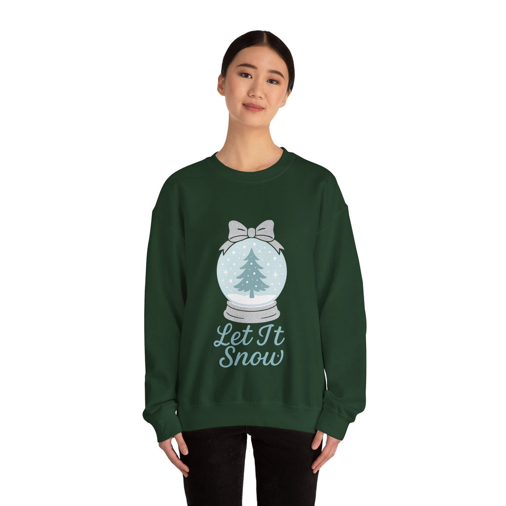 Let It Snow Sweatshirt, Cozy Holiday Crewneck, Unisex Christmas Sweater, Winter Gift, Festive Apparel
