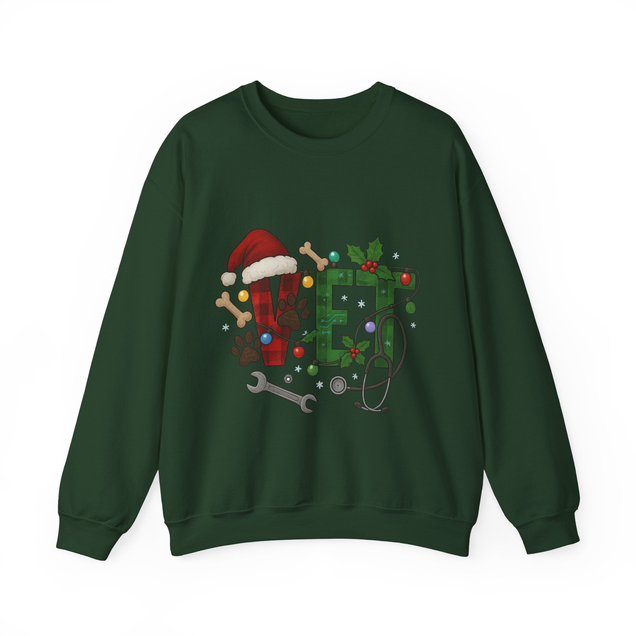Holiday Vet Sweatshirt - Festive Veterinary Crewneck, Perfect for Animal Lovers, Christmas Gift, Cozy Winter Apparel, Pet Care