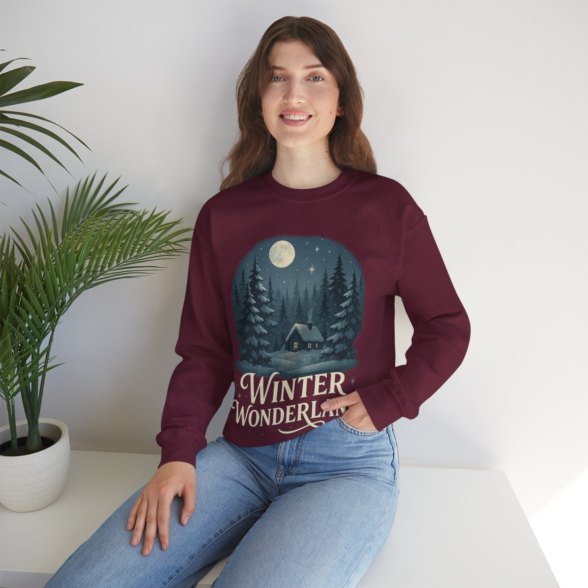 Winter Wonderland Sweatshirt, Cozy Winter Essentials, Holiday Gift, Christmas Sweater, Unisex Warm Crewneck