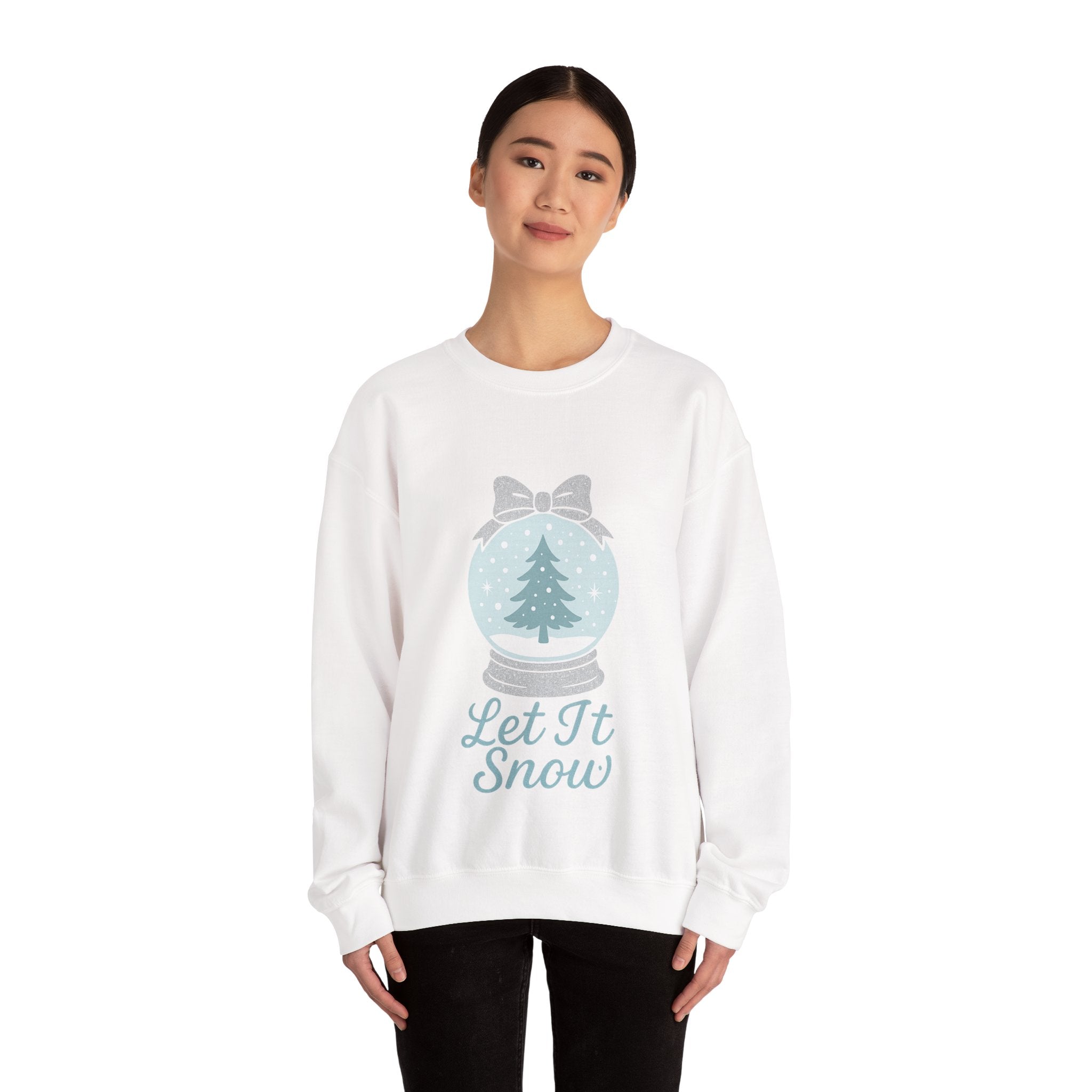Let It Snow Sweatshirt, Cozy Holiday Crewneck, Unisex Christmas Sweater, Winter Gift, Festive Apparel