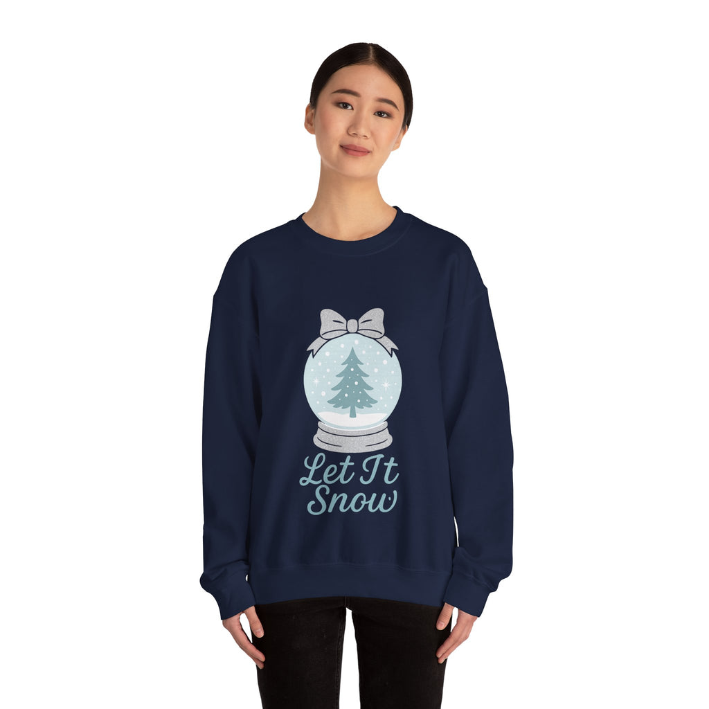 Let It Snow Sweatshirt, Cozy Holiday Crewneck, Unisex Christmas Sweater, Winter Gift, Festive Apparel