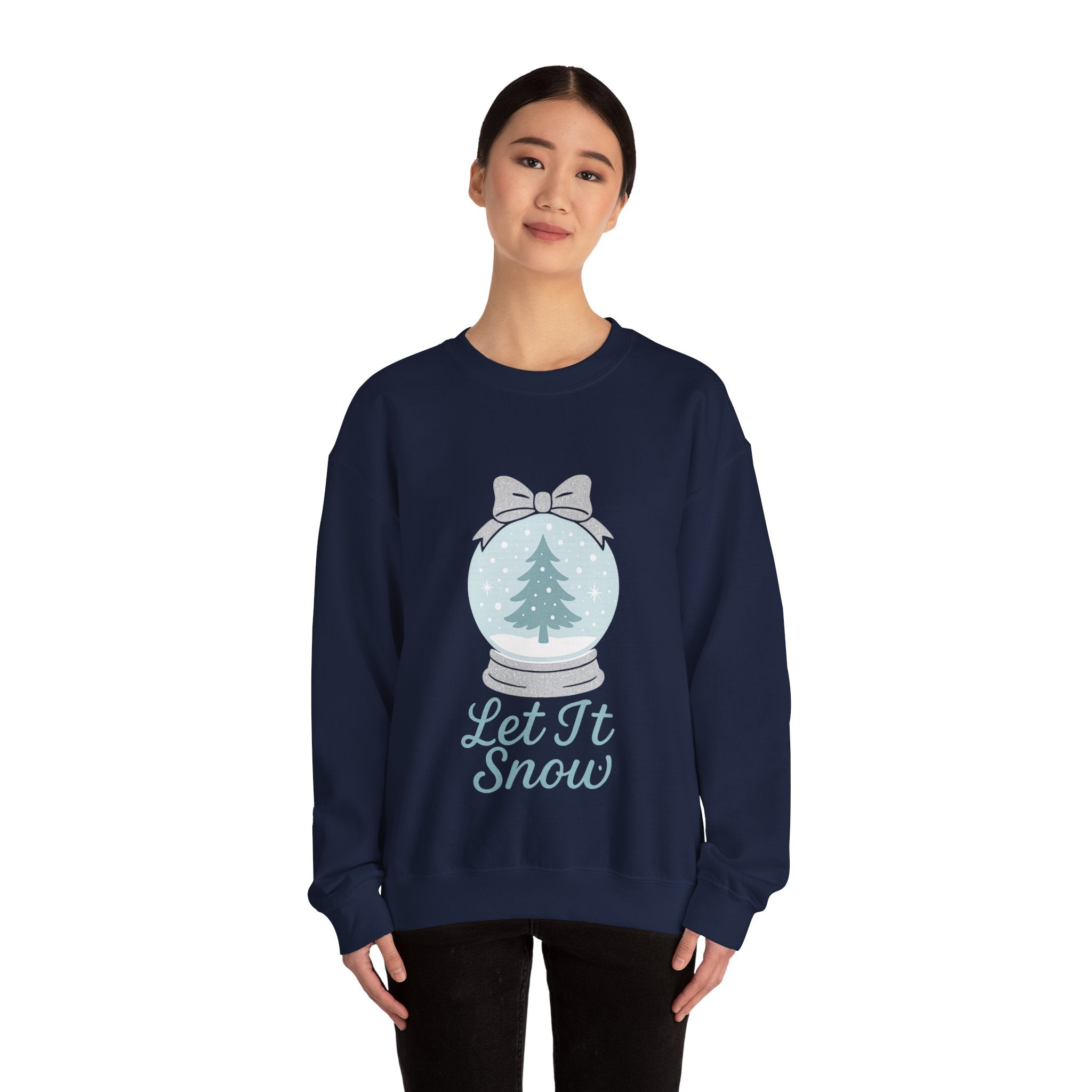 Let It Snow Sweatshirt, Cozy Holiday Crewneck, Unisex Christmas Sweater, Winter Gift, Festive Apparel