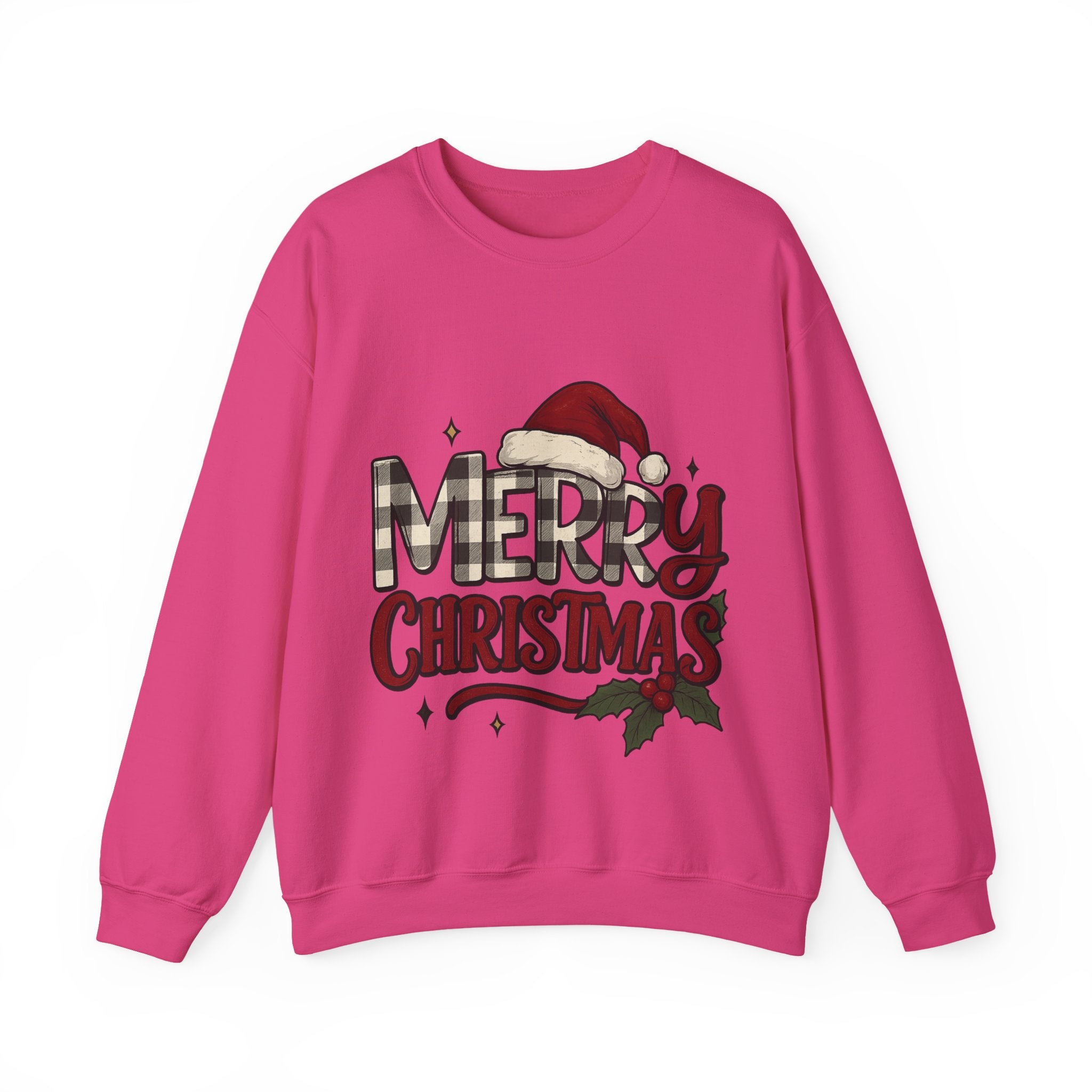Merry Christmas Crewneck Sweatshirt, Holiday Apparel, Unisex Sweatshirt, Cozy Christmas Gift, Winter Fashion, Festive Wear