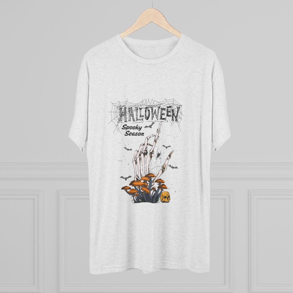 Halloween Spooky Season Tee – Unisex Crew Shirt, Graphic Halloween Top, Cozy Fall Apparel for Parties & Casual Outings