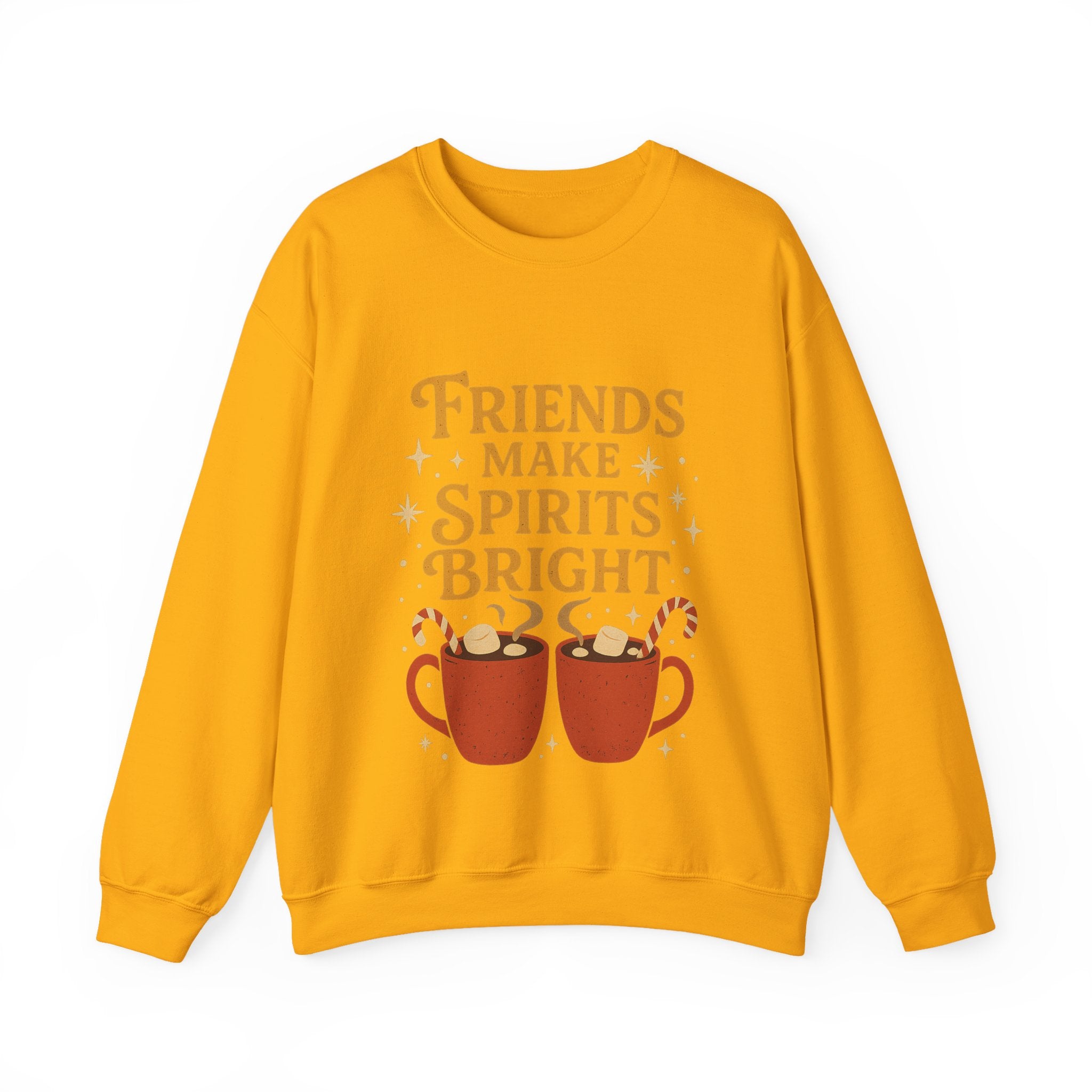 Cozy Friendship Sweatshirt, Unisex Crewneck, Holiday Gift, Comfortable Pullover, Warm Layer, Coffee Lovers Gift