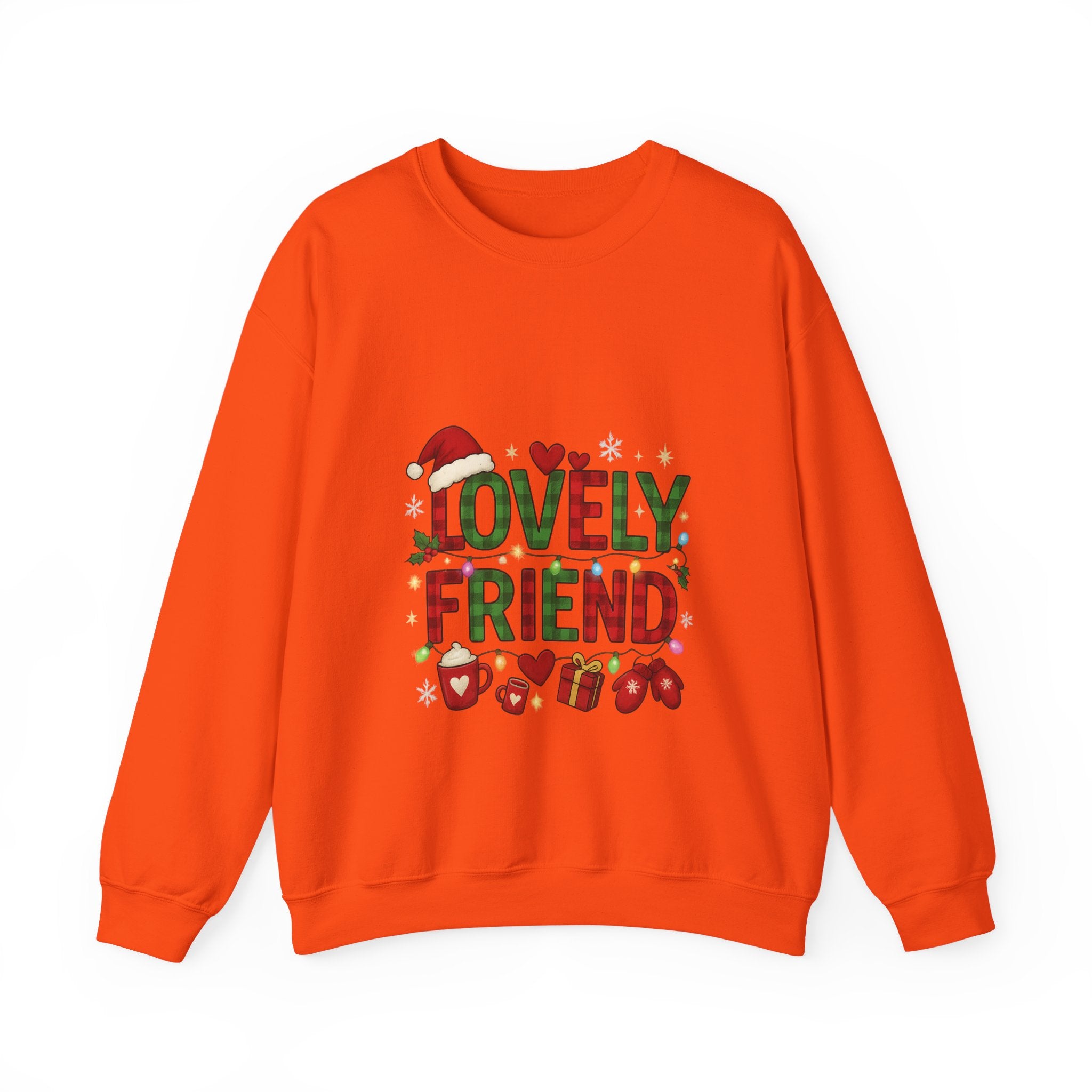 Festive Friendship Sweatshirt, Cozy Gift for Friends, Holiday Crewneck, Unisex Sweater, Christmas Apparel, Cute Gift Idea