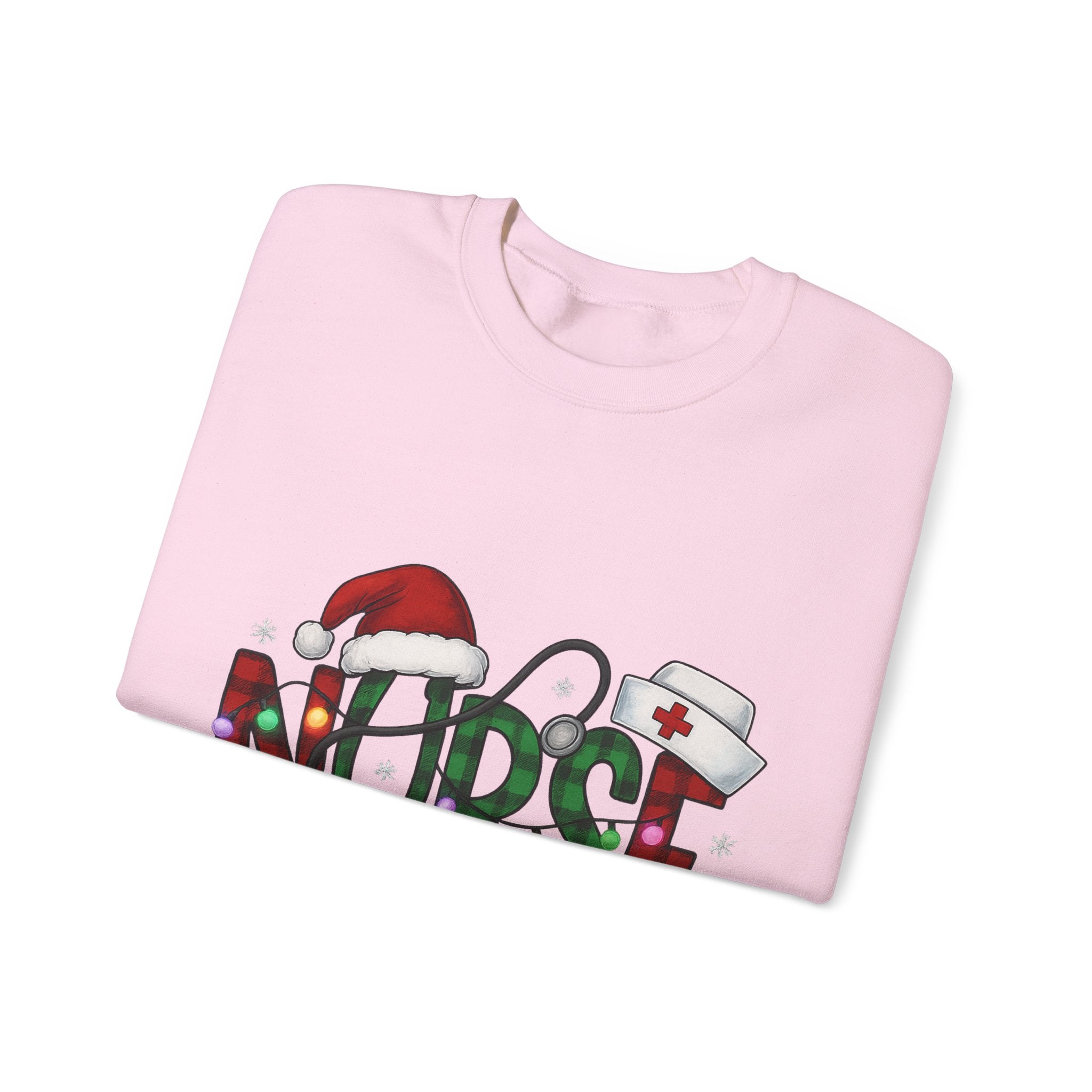 Nurse Holiday Sweatshirt, Christmas Gift for Nurses, Festive Crewneck, Nurse Appreciation, Winter Wardrobe Essential