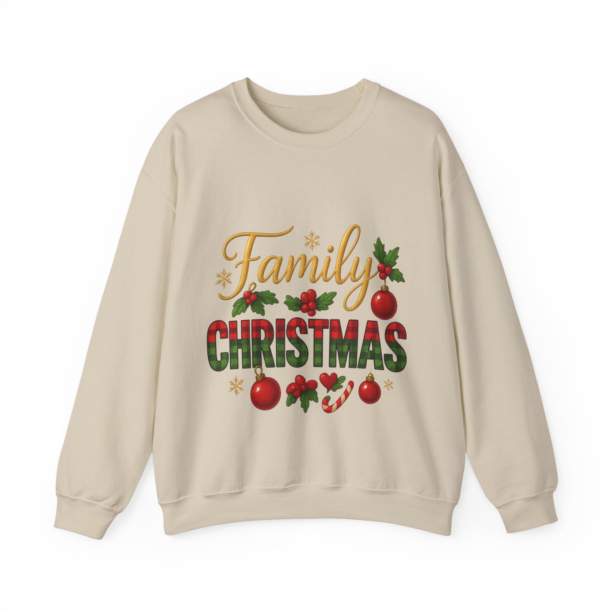 Family Christmas Crewneck Sweatshirt | Cozy Holiday Sweater, Family Gathering Gift, Matching Christmas Outfits, Winter Apparel, [...]