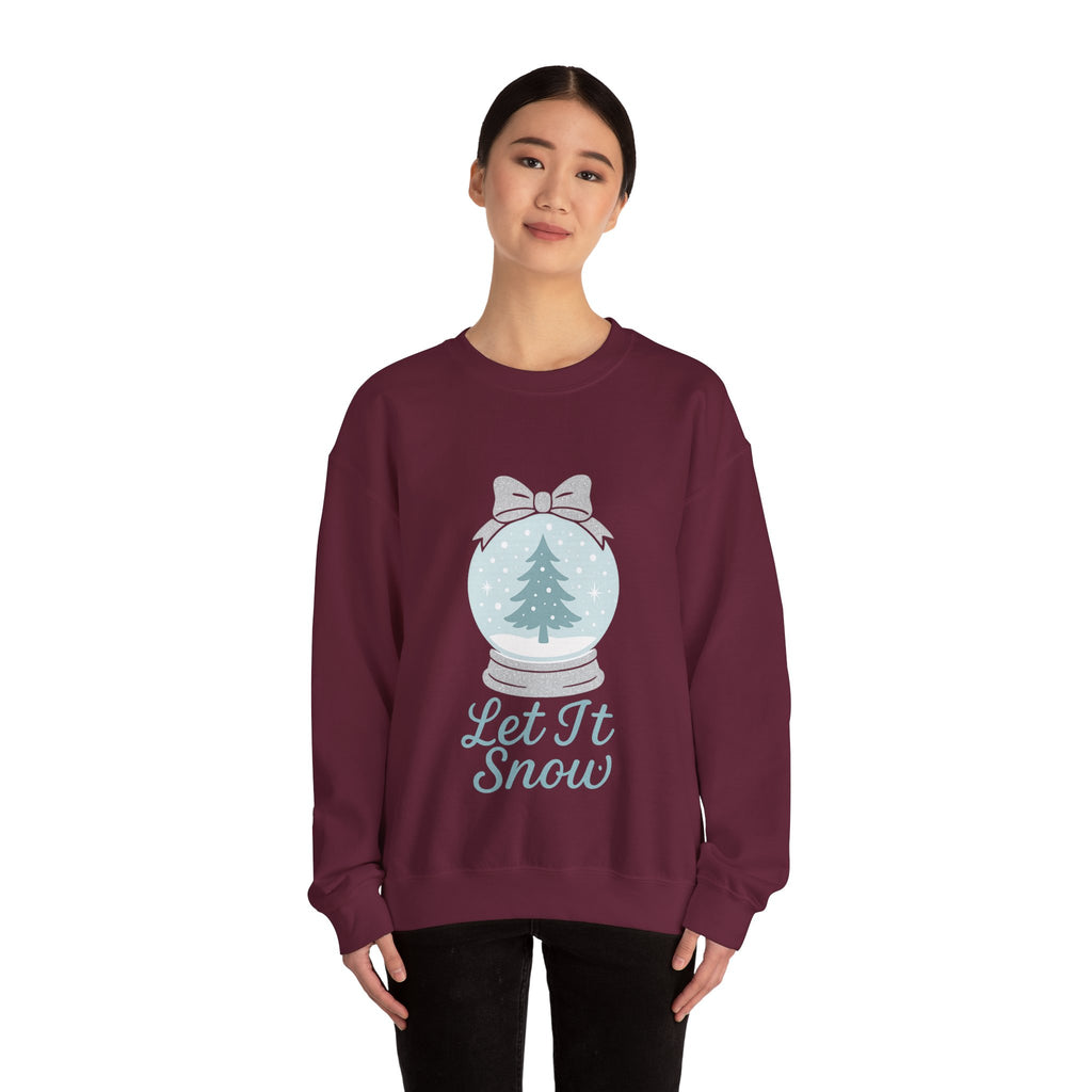 Let It Snow Sweatshirt, Cozy Holiday Crewneck, Unisex Christmas Sweater, Winter Gift, Festive Apparel