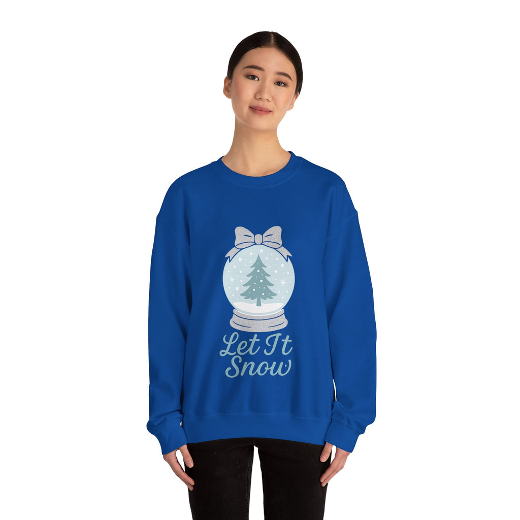 Let It Snow Sweatshirt, Cozy Holiday Crewneck, Unisex Christmas Sweater, Winter Gift, Festive Apparel