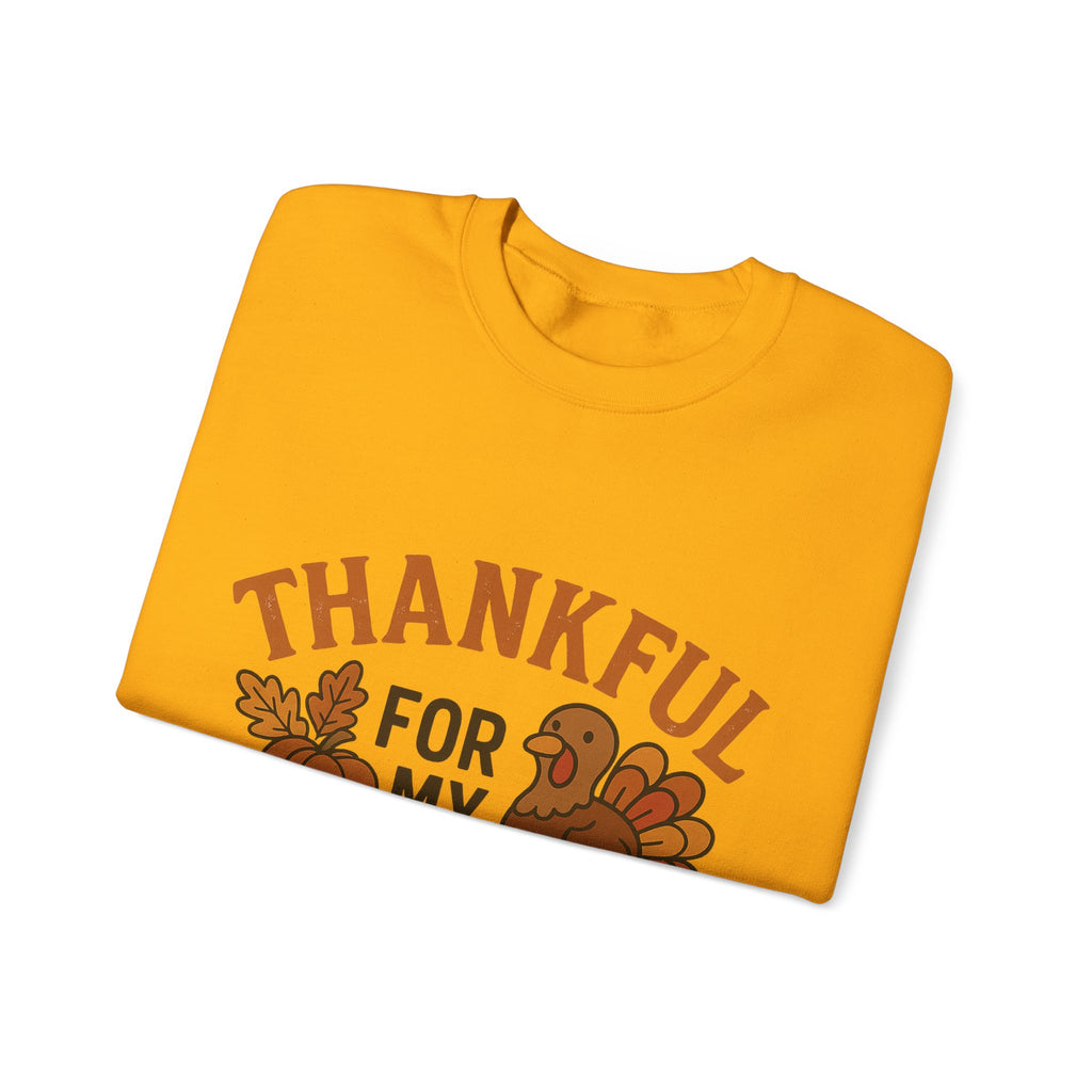 Thankful for My Turkeys Sweatshirt, Cozy Autumn Crewneck, Thanksgiving Apparel, Fall Fashion, Family Gathering Outfits