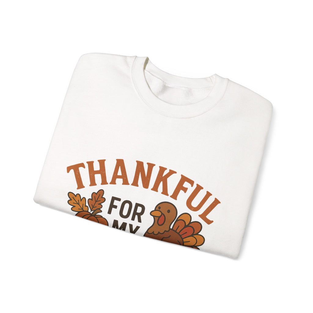 Thankful for My Turkeys Sweatshirt, Cozy Autumn Crewneck, Thanksgiving Apparel, Fall Fashion, Family Gathering Outfits