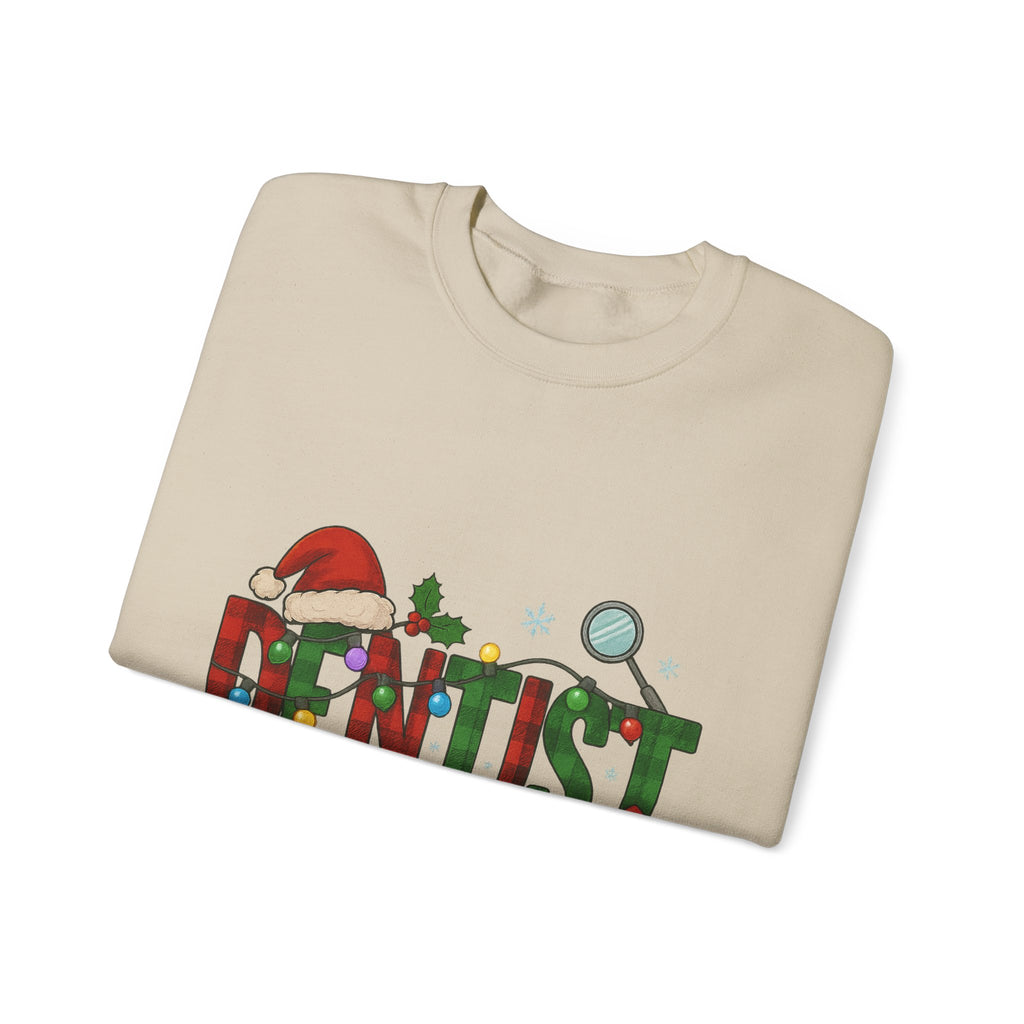 Festive Dentist Crewneck Sweatshirt, Funny Dentist Gift, Holiday Sweater, Christmas Sweatshirt, Unisex Sweatshirt