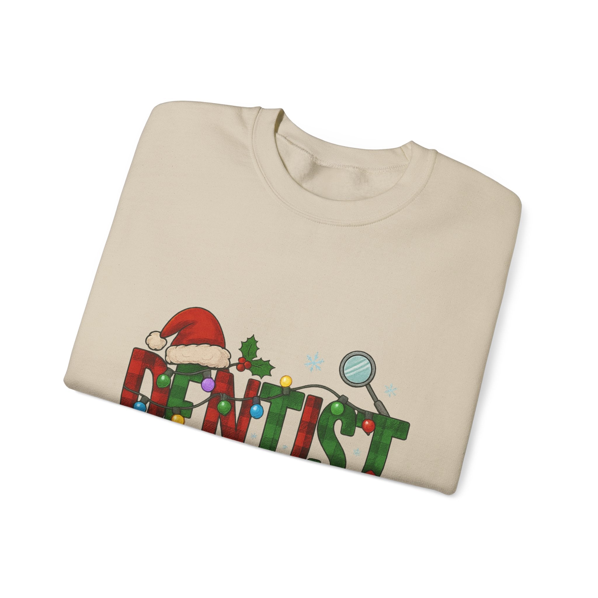 Festive Dentist Crewneck Sweatshirt, Funny Dentist Gift, Holiday Sweater, Christmas Sweatshirt, Unisex Sweatshirt