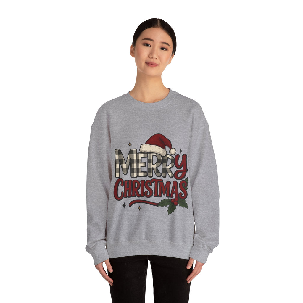 Merry Christmas Crewneck Sweatshirt, Holiday Apparel, Unisex Sweatshirt, Cozy Christmas Gift, Winter Fashion, Festive Wear
