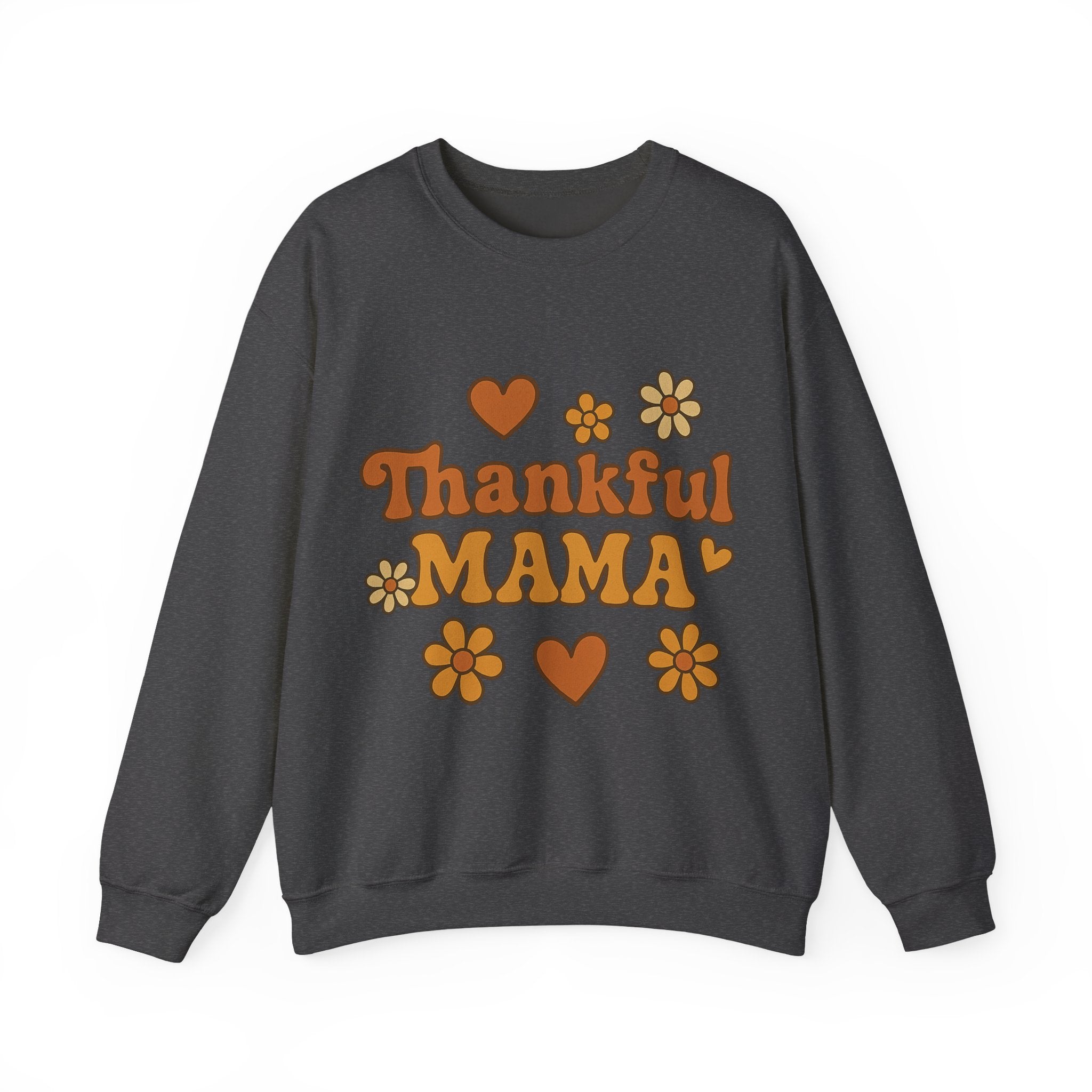 Thankful Mama Crewneck Sweatshirt | Cozy Gift for Moms, Fall Fashion, Family Gatherings, Gratitude Sweater, Thanksgiving Outfit