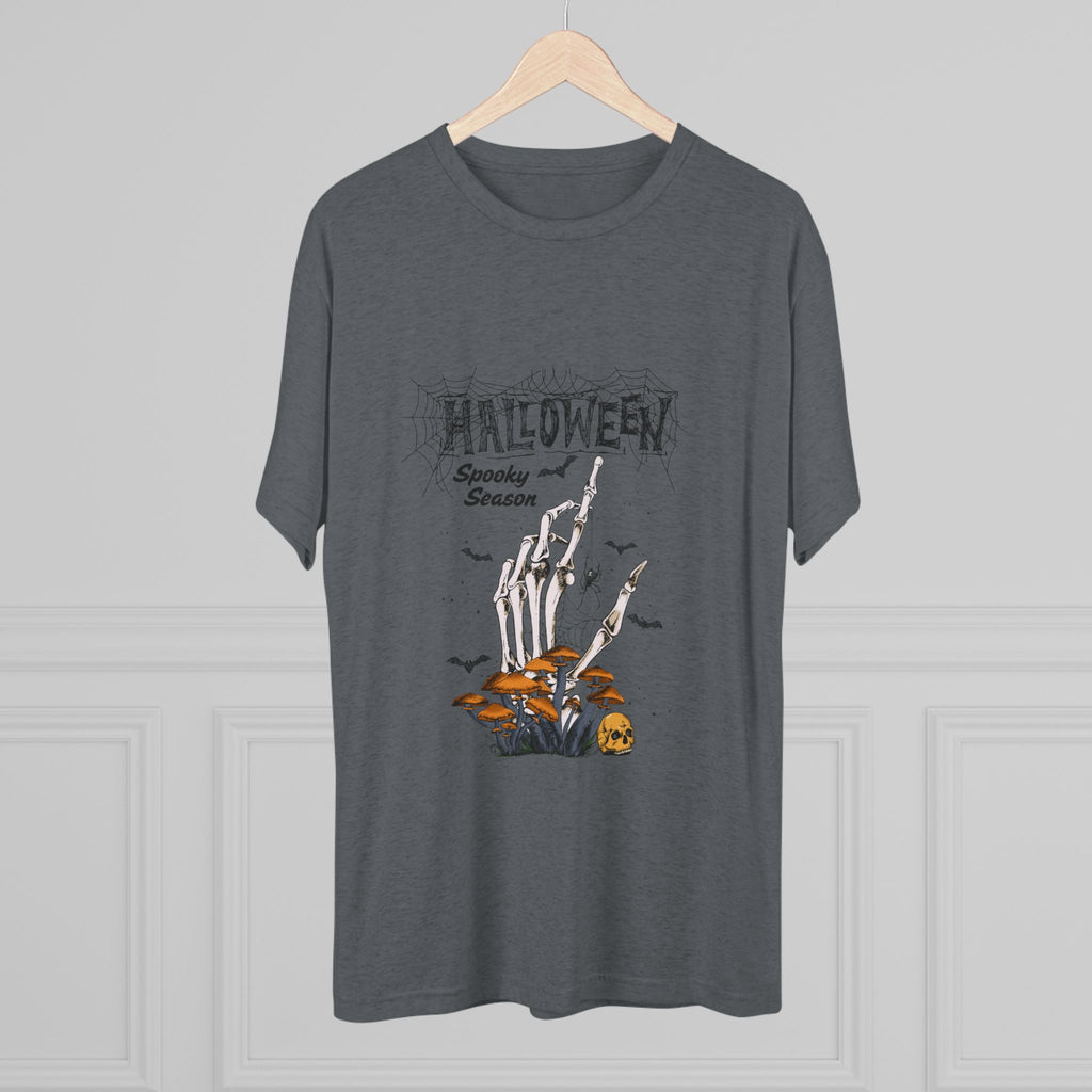 Halloween Spooky Season Tee – Unisex Crew Shirt, Graphic Halloween Top, Cozy Fall Apparel for Parties & Casual Outings
